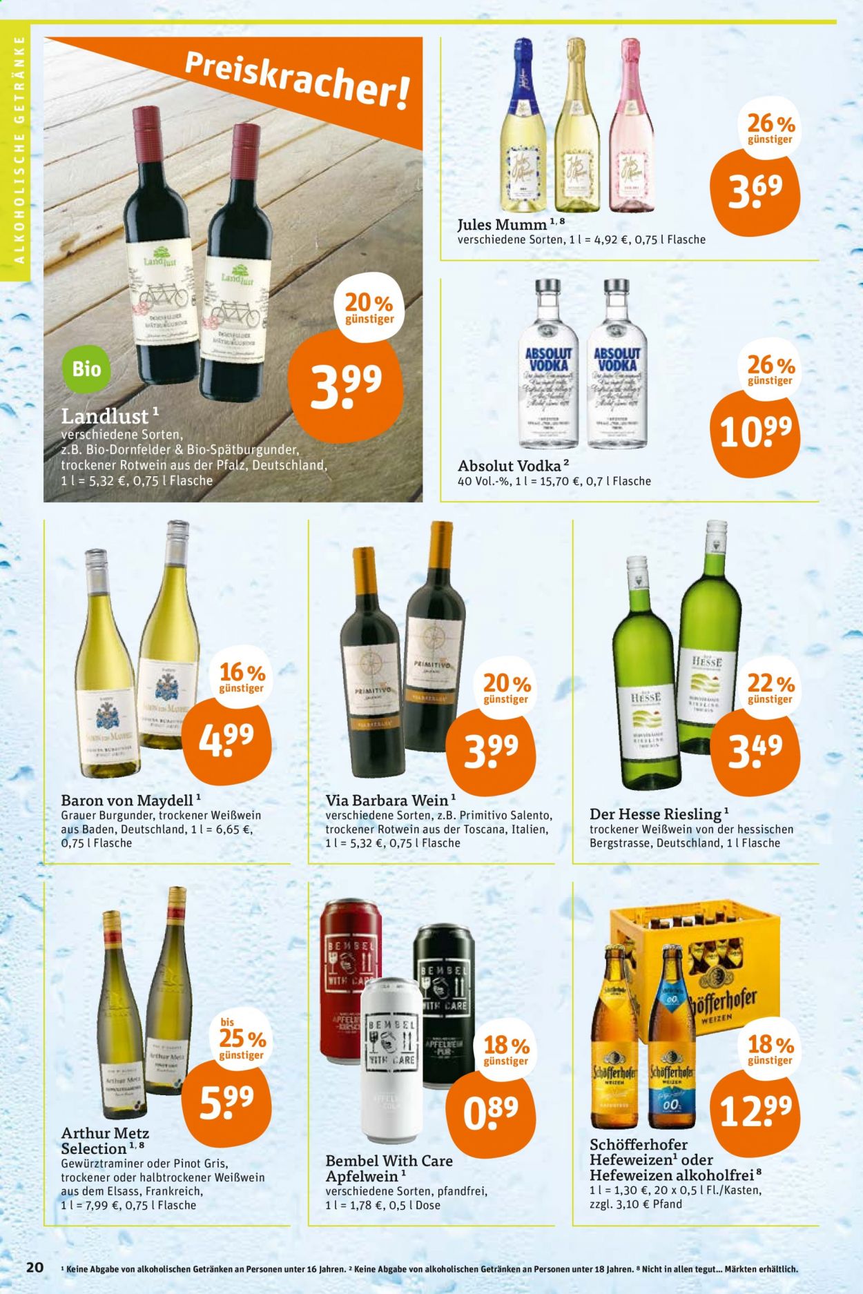 tegut... Prospekte  - 26.04.2021 - 30.04.2021. Seite 22