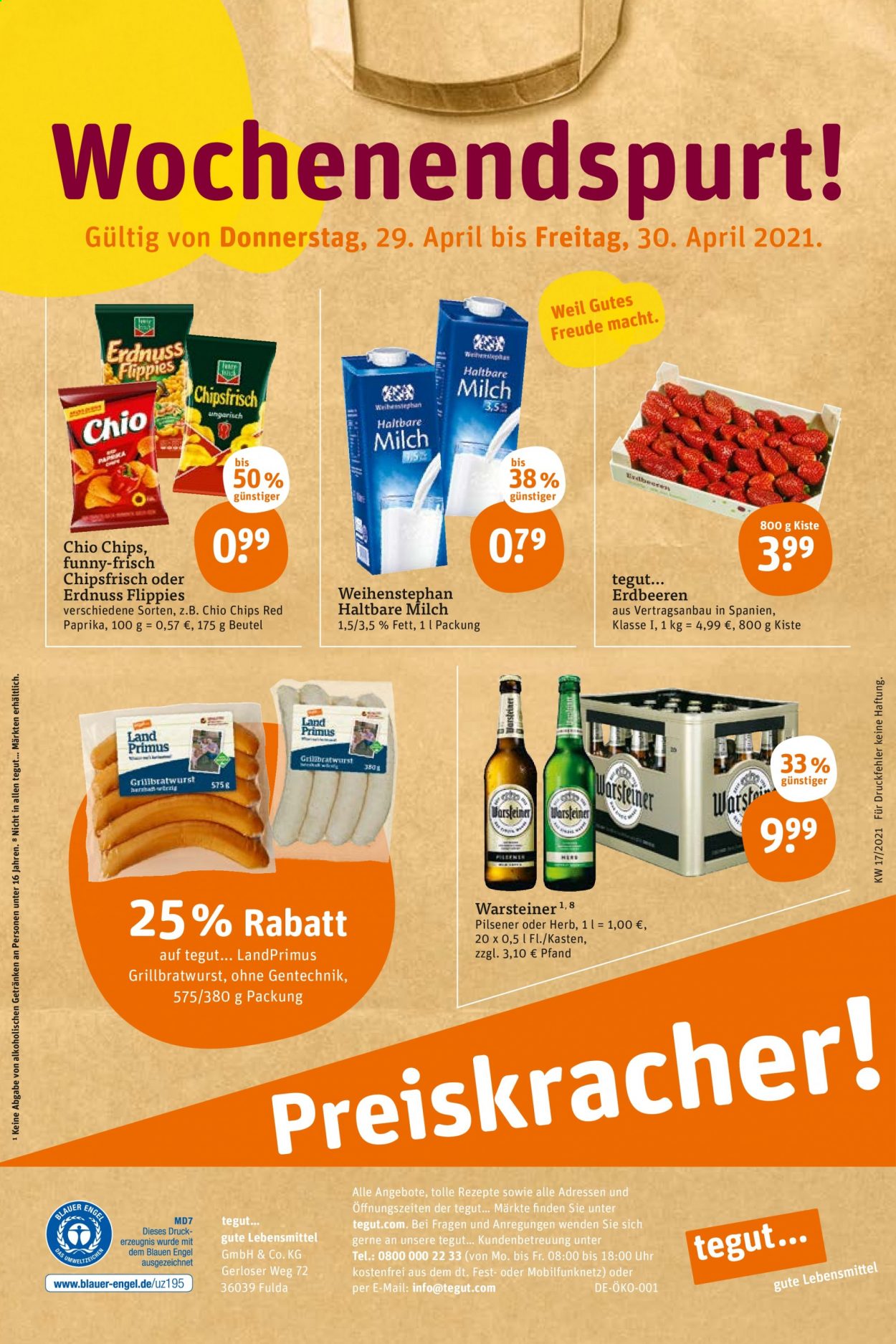 tegut... Prospekte  - 26.04.2021 - 30.04.2021. Seite 26