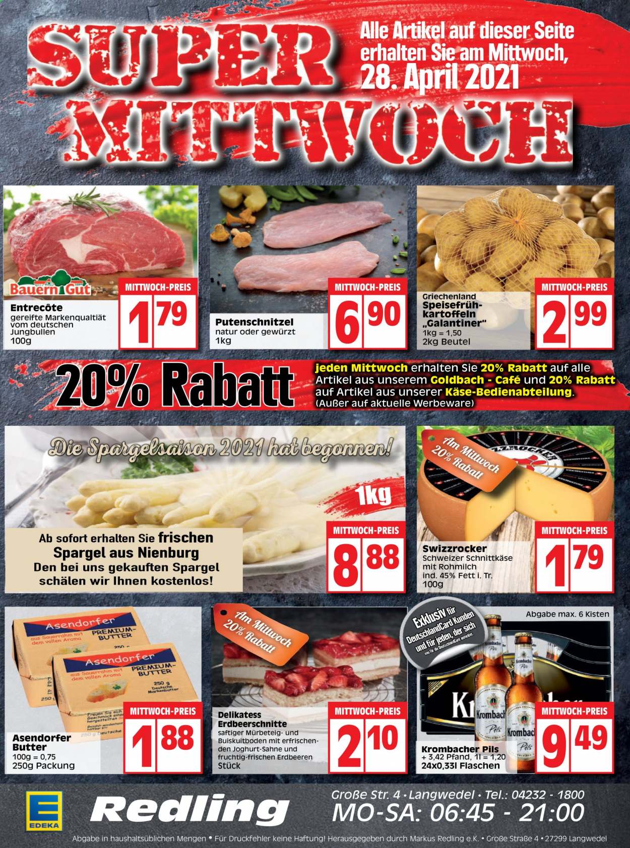 Edeka Prospekte  - 26.04.2021 - 30.04.2021. Seite 1