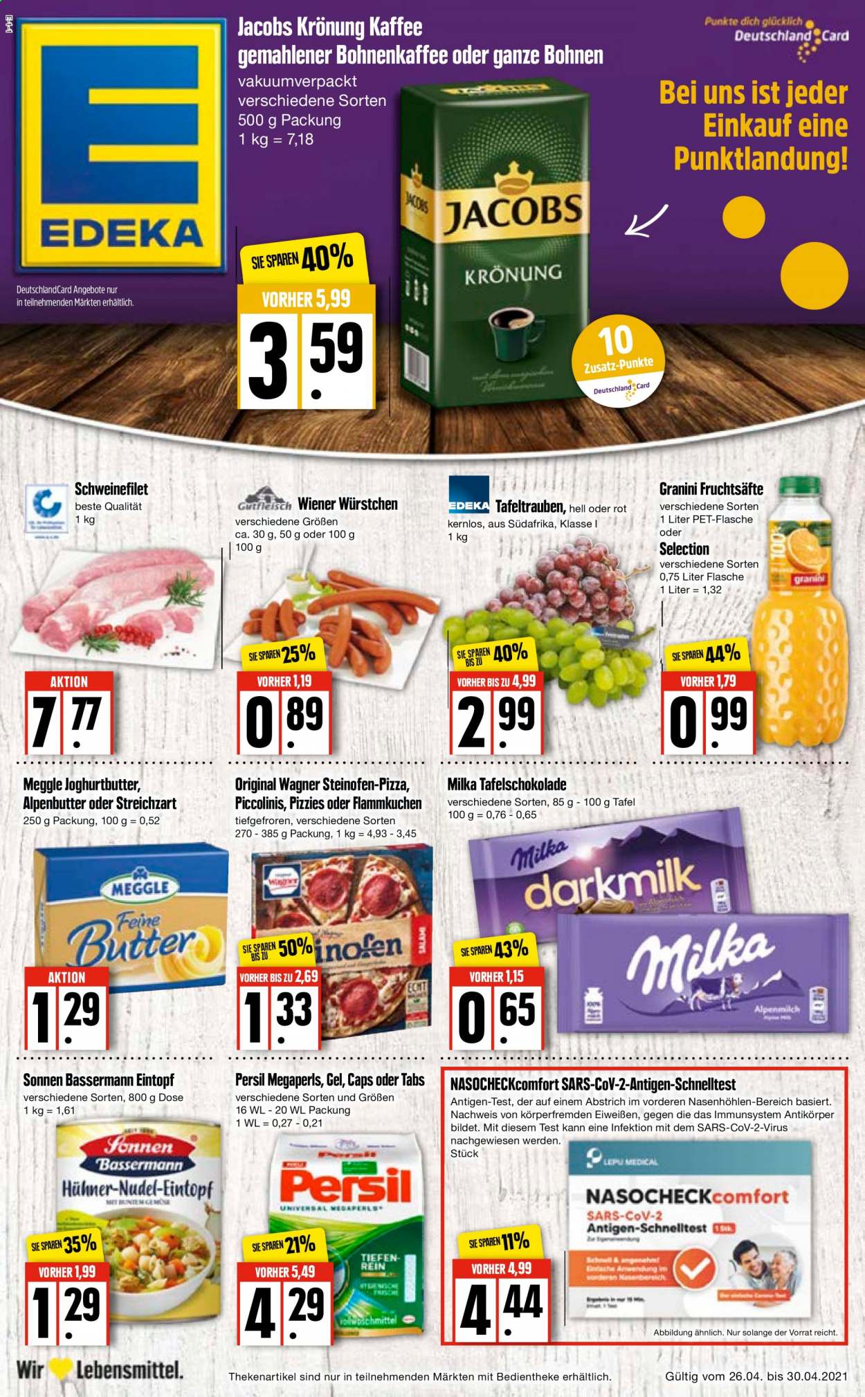 Edeka Prospekte  - 26.04.2021 - 30.04.2021. Seite 1