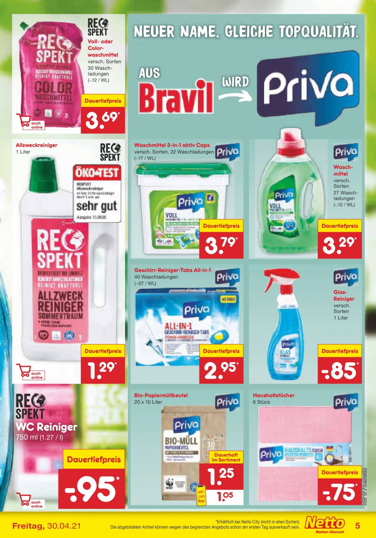 Netto Marken-Discount Prospekte  - 26.04.2021 - 30.04.2021. Seite 5