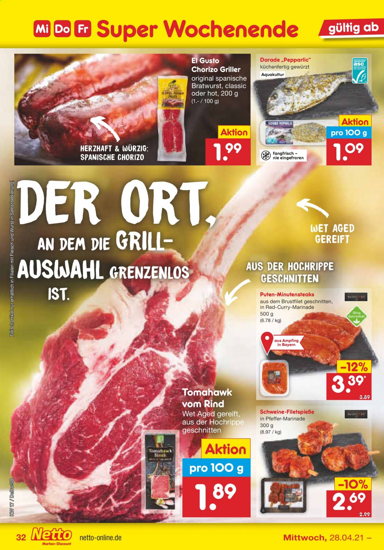 Netto Marken-Discount Prospekte  - 26.04.2021 - 30.04.2021. Seite 32