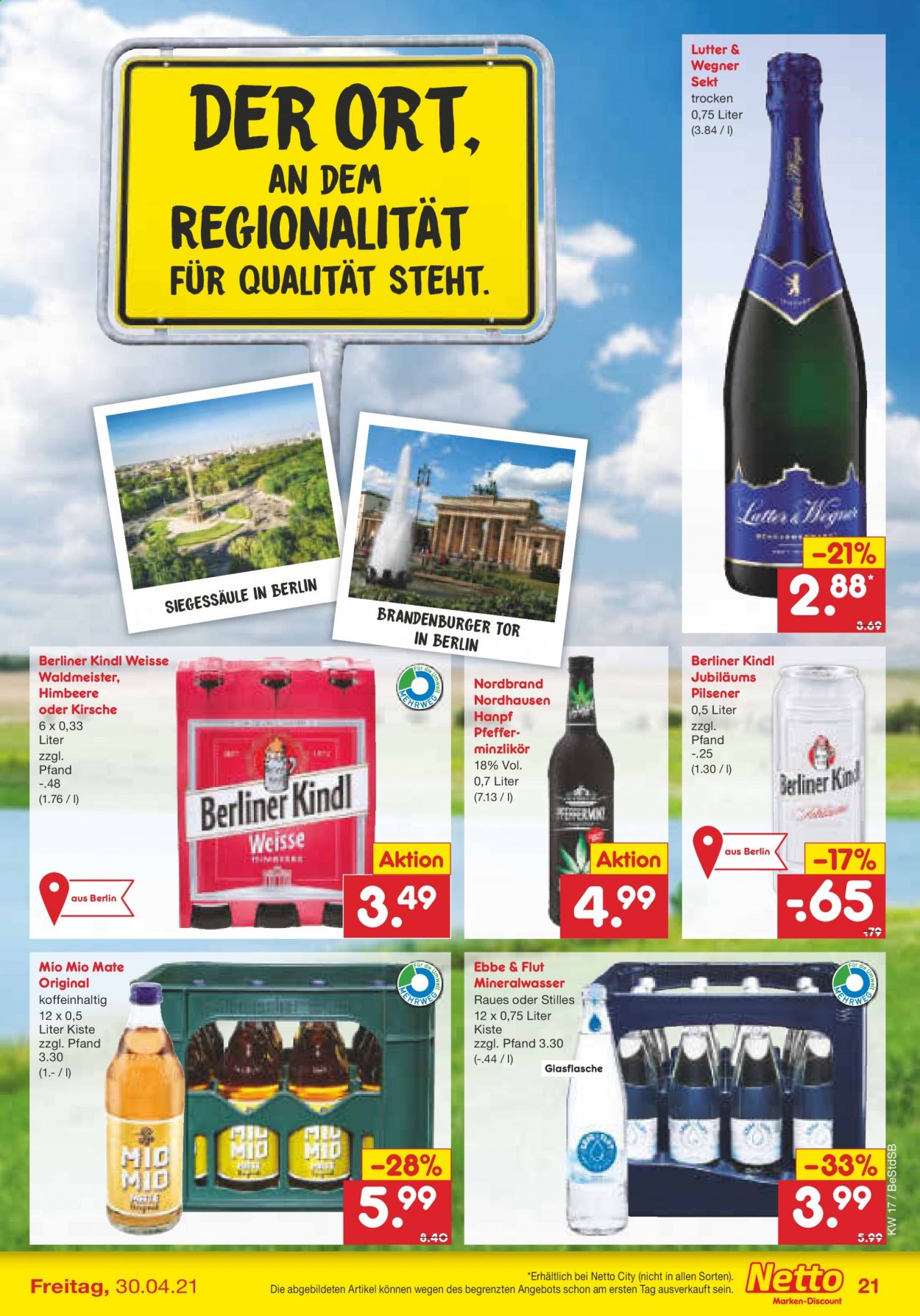 Netto Marken-Discount Prospekte  - 26.04.2021 - 30.04.2021. Seite 21