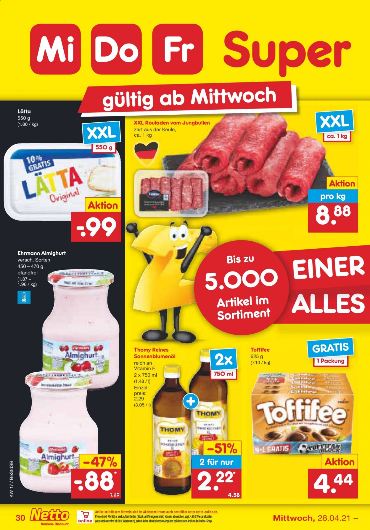 Netto Marken-Discount Prospekte  - 26.04.2021 - 30.04.2021. Seite 30