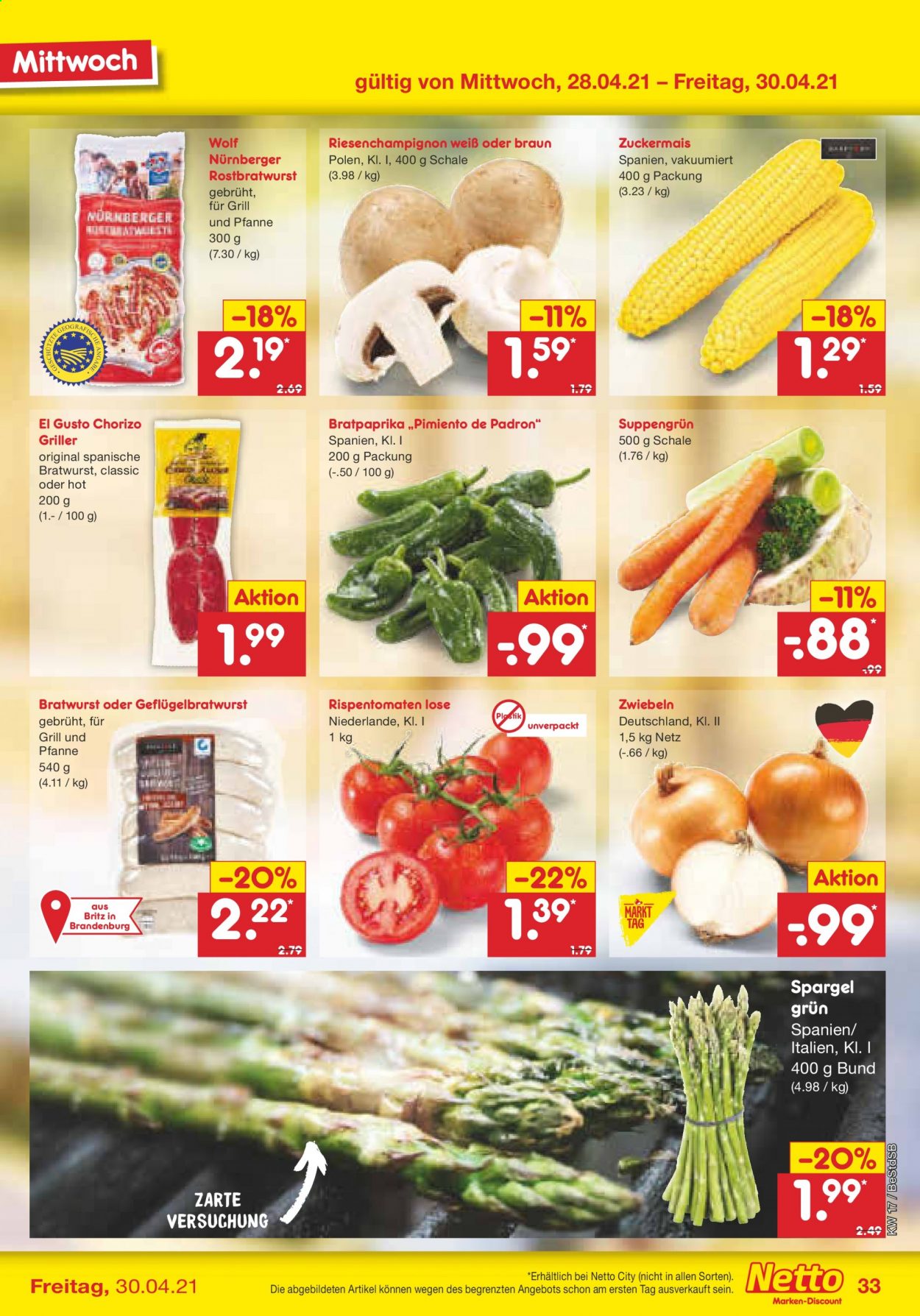 Netto Marken-Discount Prospekte  - 26.04.2021 - 30.04.2021. Seite 33
