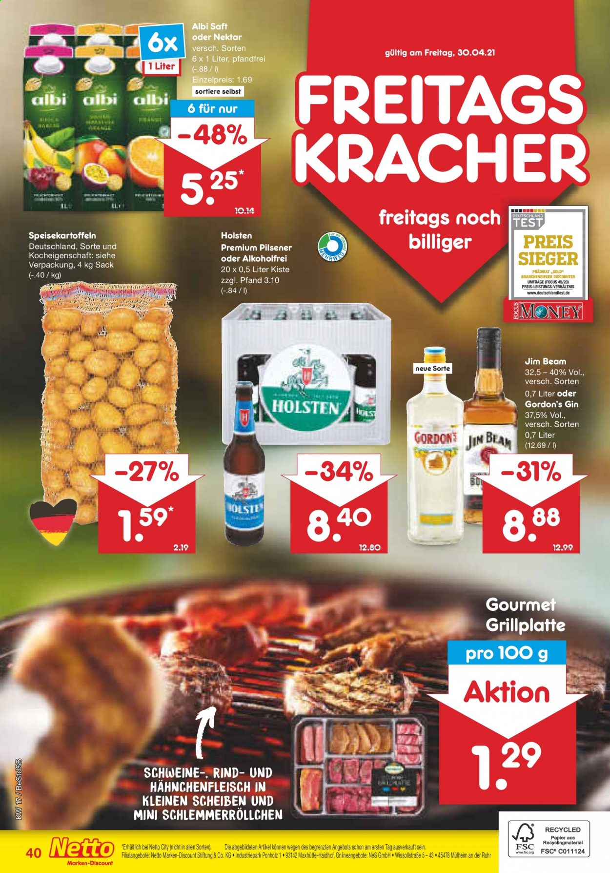 Netto Marken-Discount Prospekte  - 26.04.2021 - 30.04.2021. Seite 40