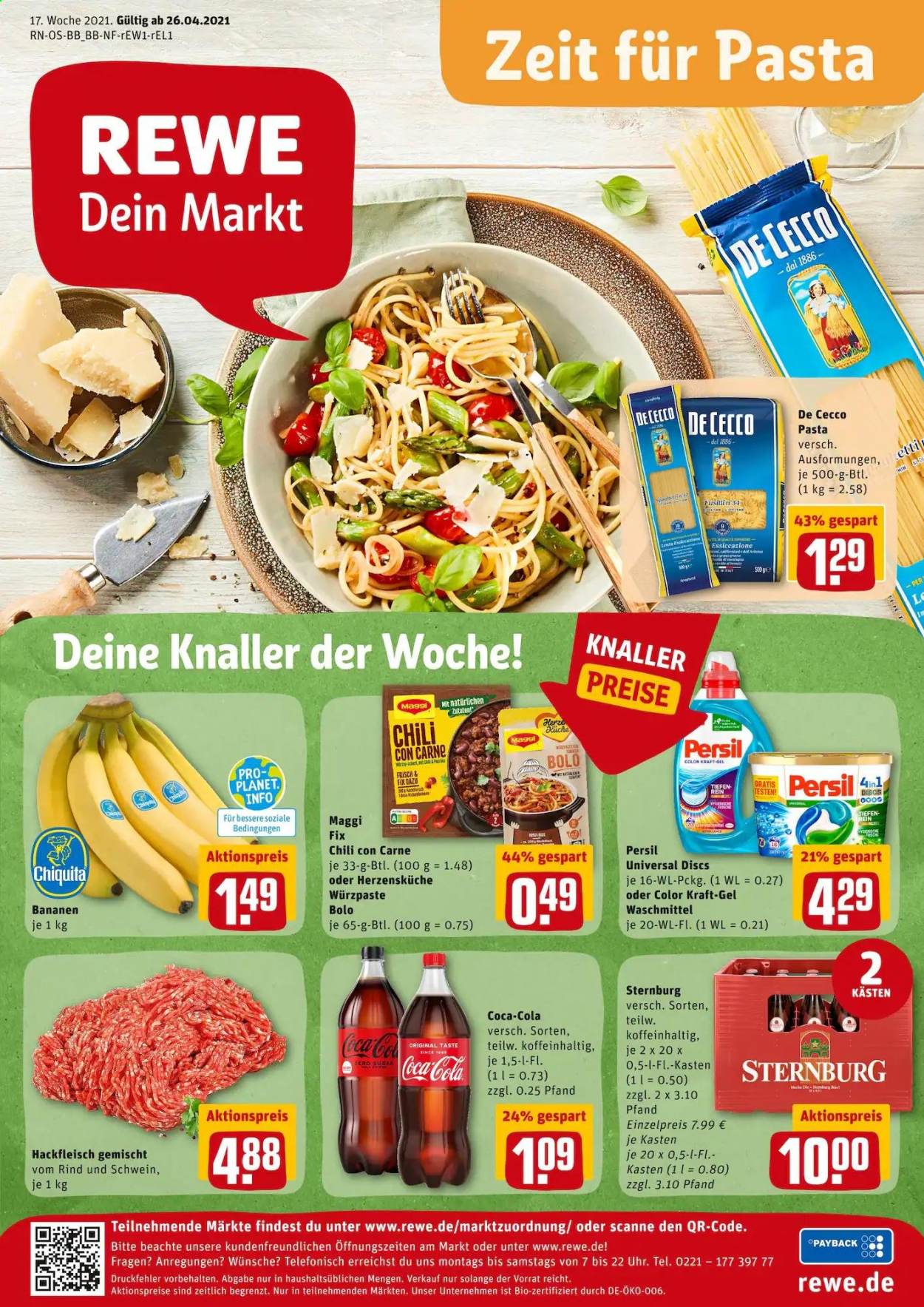REWE Prospekte  - 26.04.2021 - 30.04.2021. Seite 1