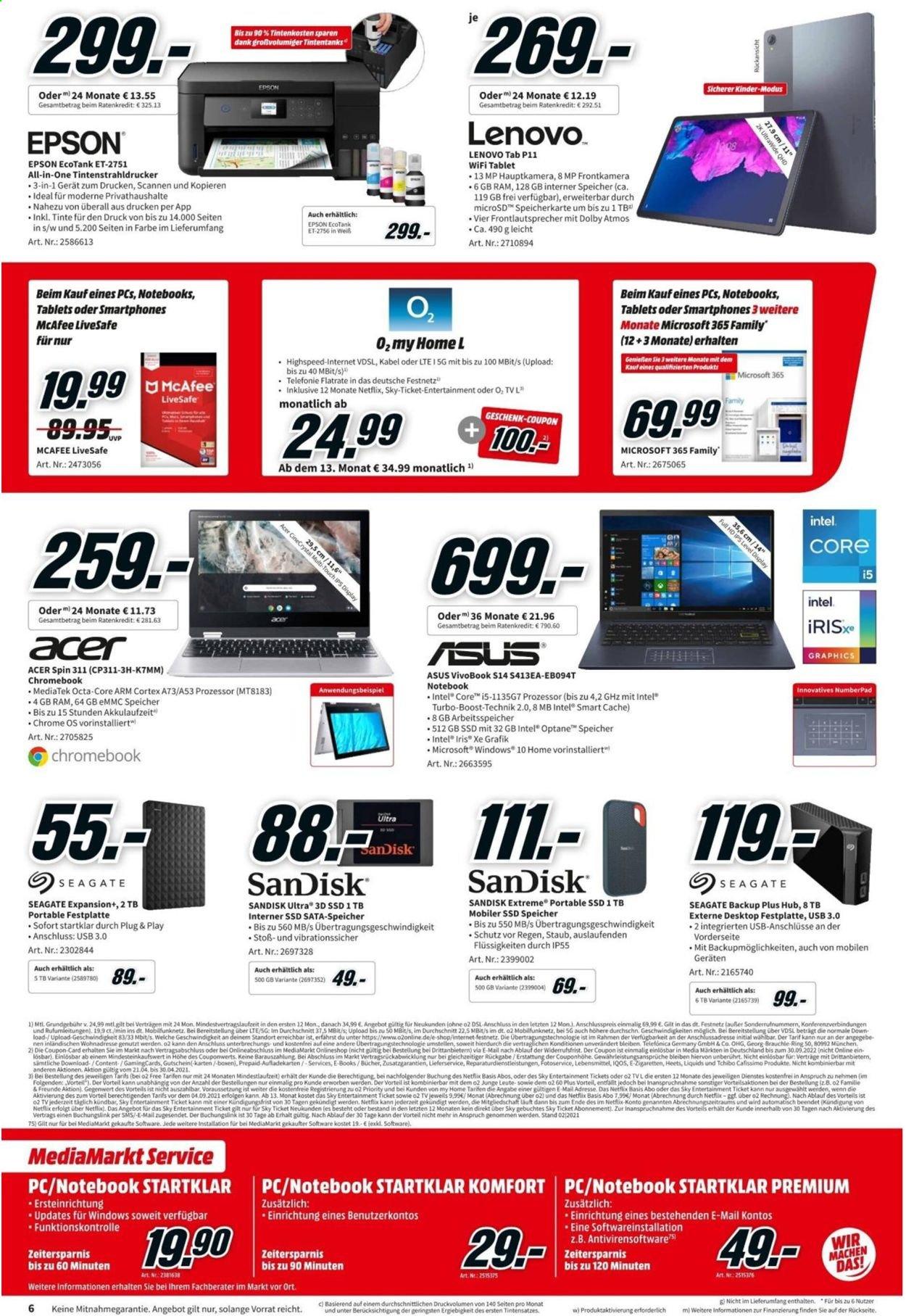 MediaMarkt Prospekte  - 21.04.2021 - 30.04.2021. Seite 6
