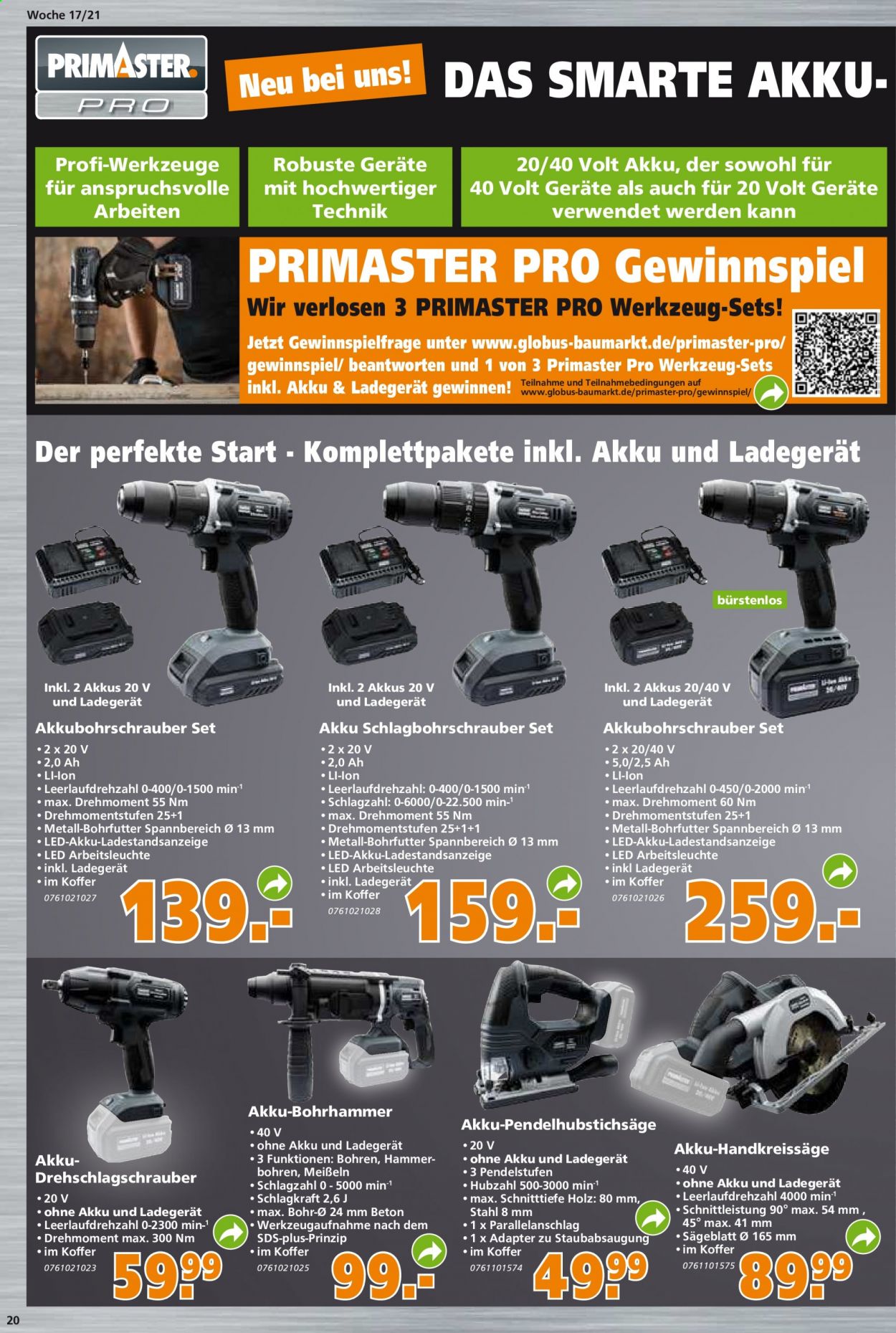 Globus Baumarkt Prospekte  - 27.04.2021 - 4.05.2021. Seite 20
