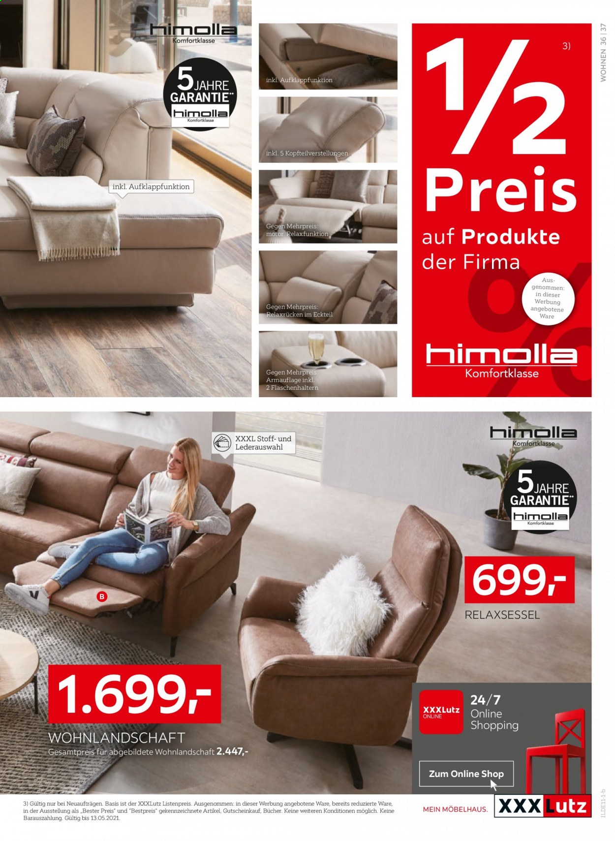 XXXLutz Prospekte  - 29.04.2021 - 13.05.2021. Seite 37