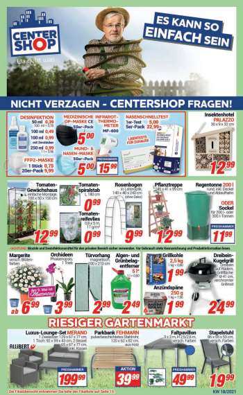 Prospekte CENTERSHOP - 3.5.2021 - 8.5.2021.