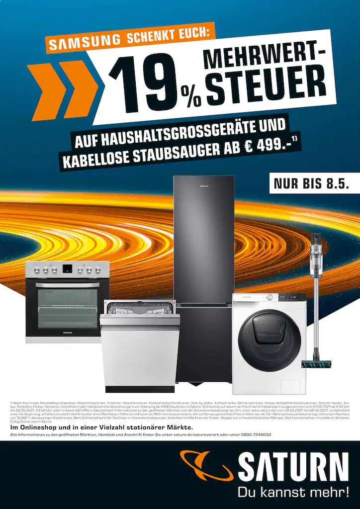 Saturn Prospekte  - 1.05.2021 - 8.05.2021. Seite 1