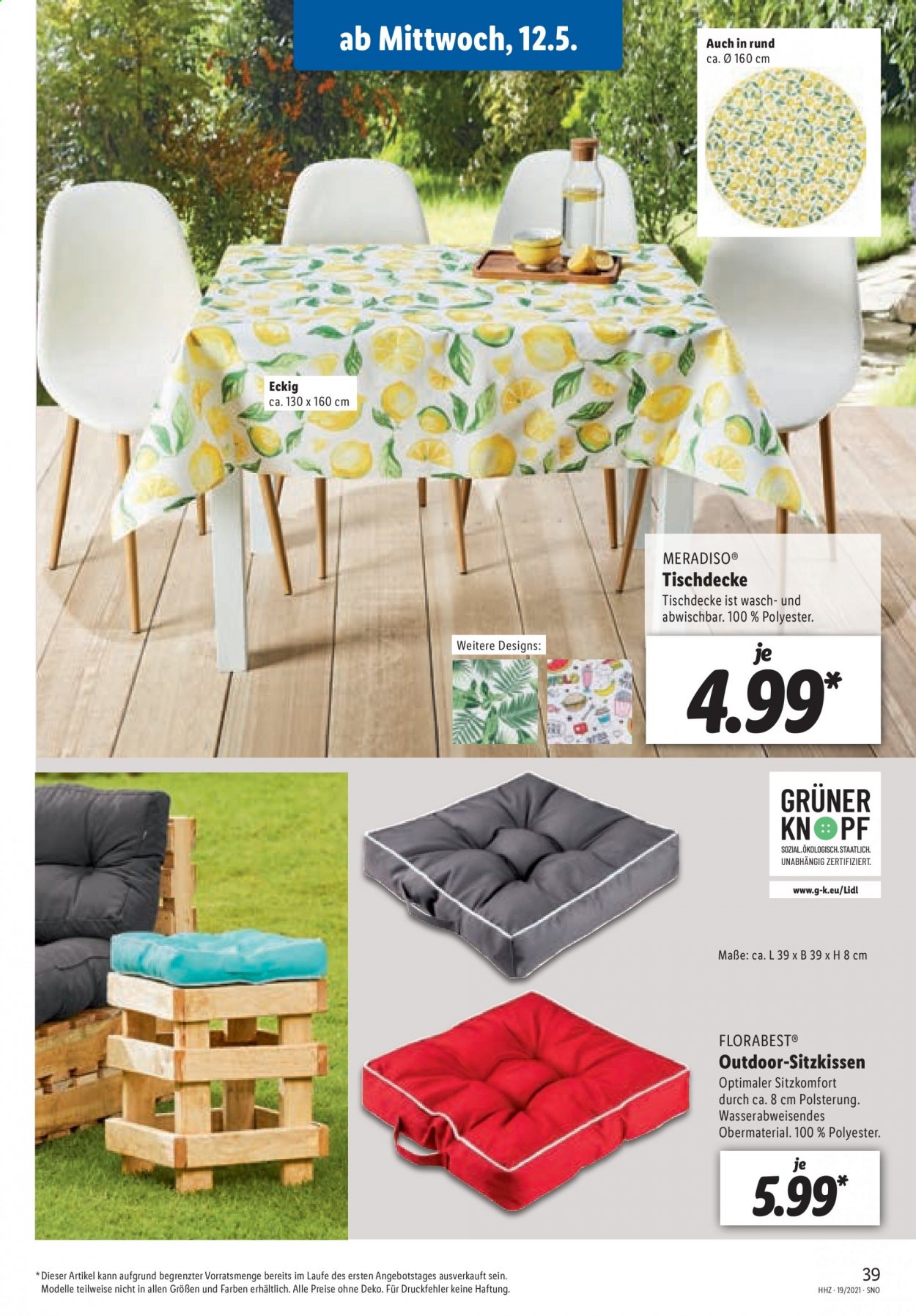 Lidl Prospekte  - 10.05.2021 - 15.05.2021. Seite 39
