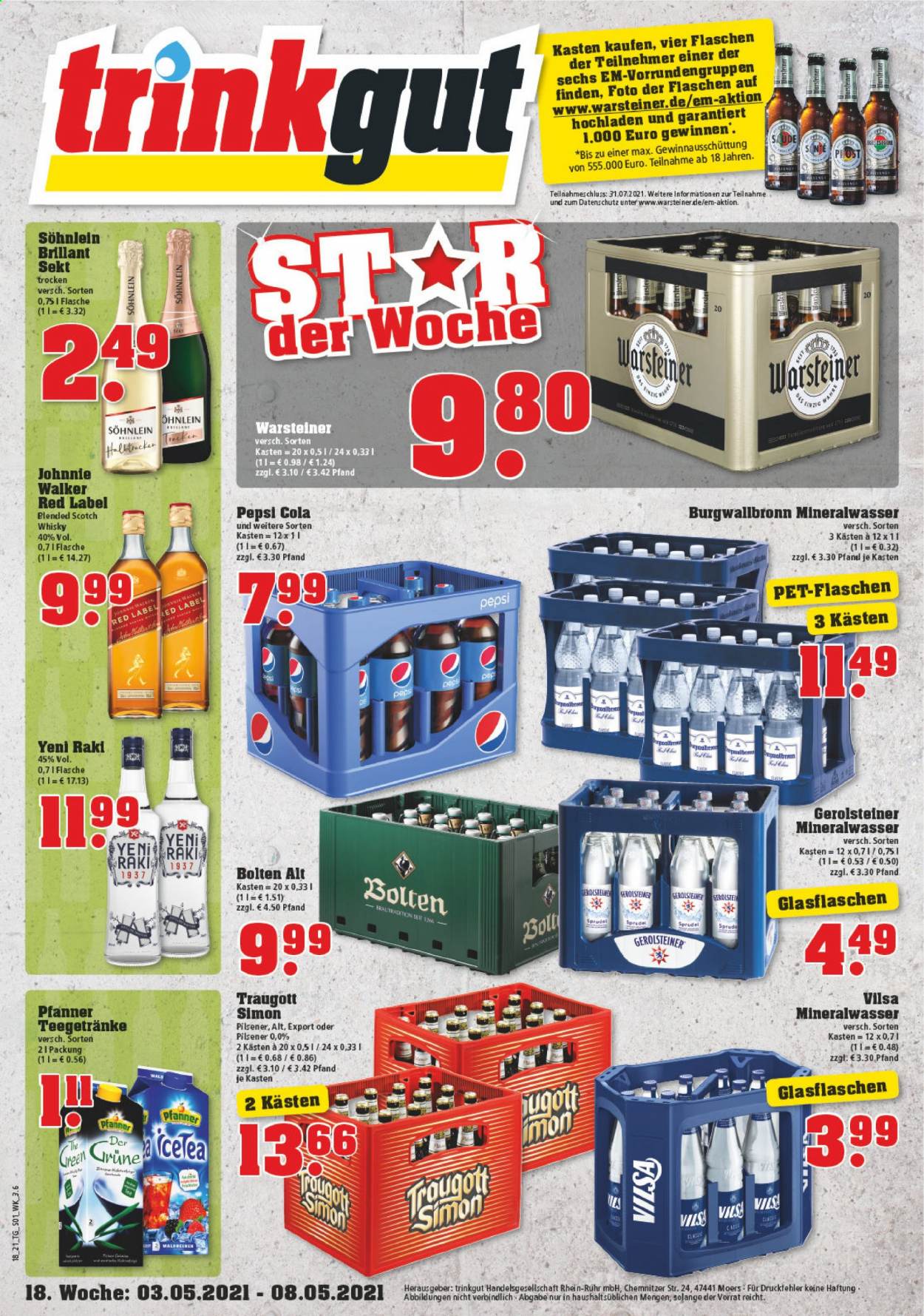 trinkgut Prospekte  - 3.05.2021 - 8.05.2021. Seite 1