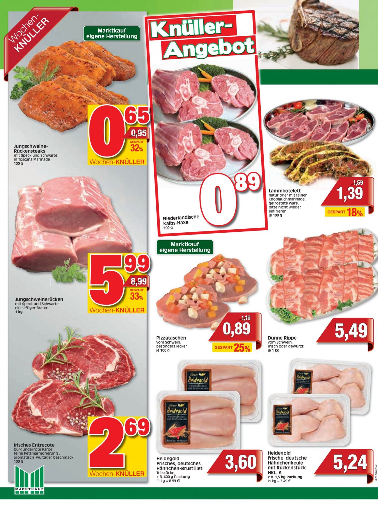 thumbnail - Prospekte Marktkauf - 3.05.2021 - 8.05.2021 - Produkte in Aktion - Hähnchenbrustfilet, Brustfilet, Entrecôte, Schweinefleisch, Speck. Seite 2.