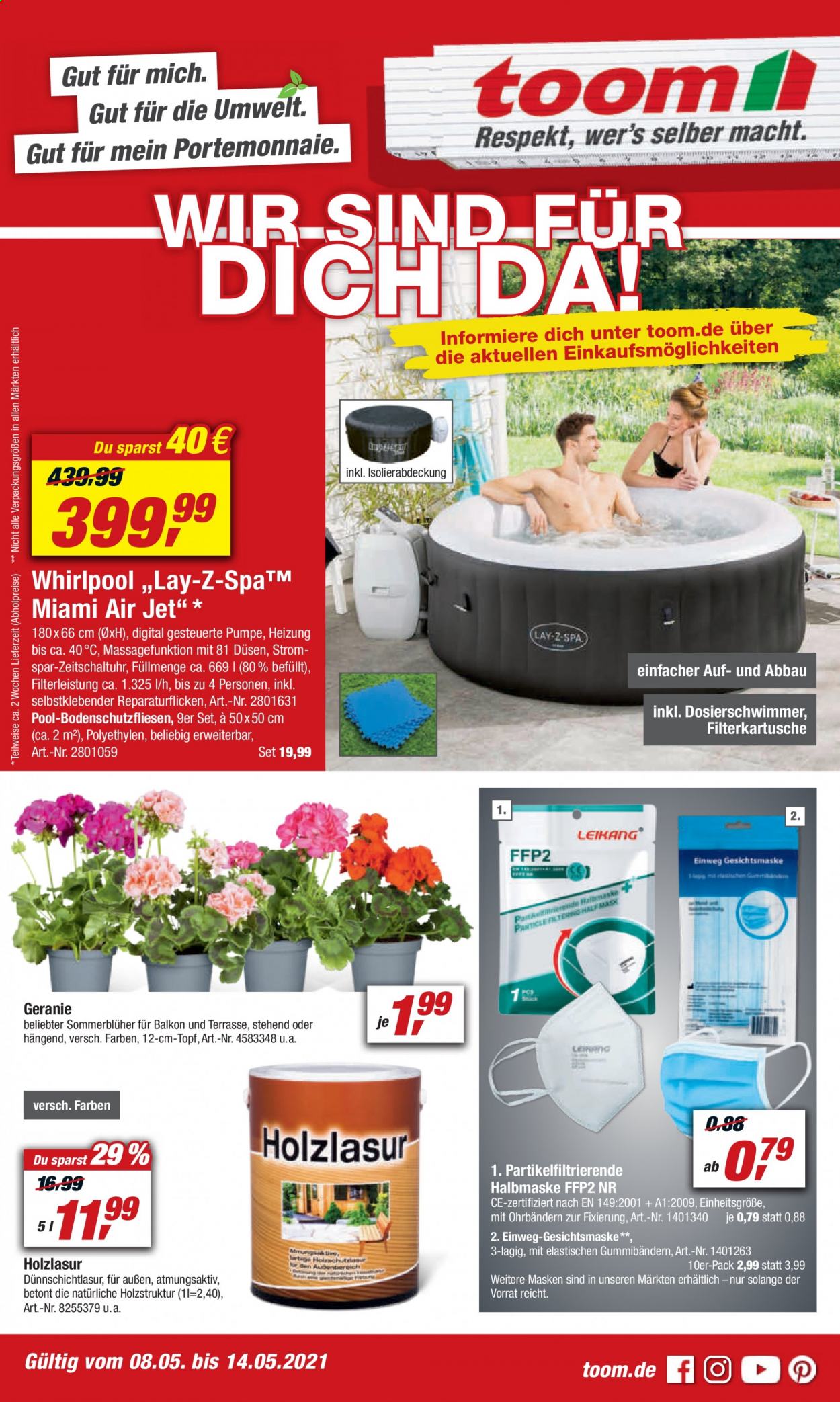 toom Baumarkt Prospekte  - 8.05.2021 - 14.05.2021. Seite 1