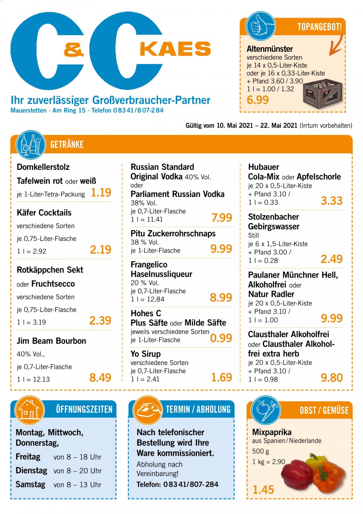 V-Markt Prospekte  - 10.05.2021 - 22.05.2021. Seite 1