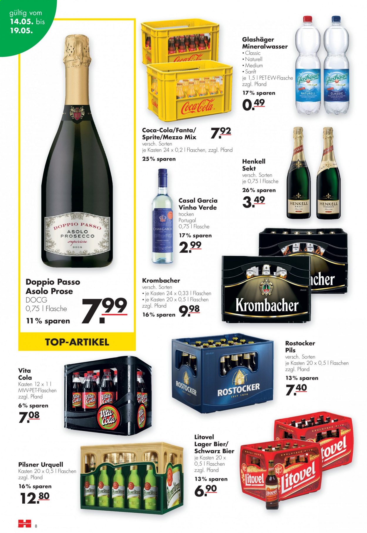 Handelshof Prospekte  - 14.05.2021 - 19.05.2021. Seite 8