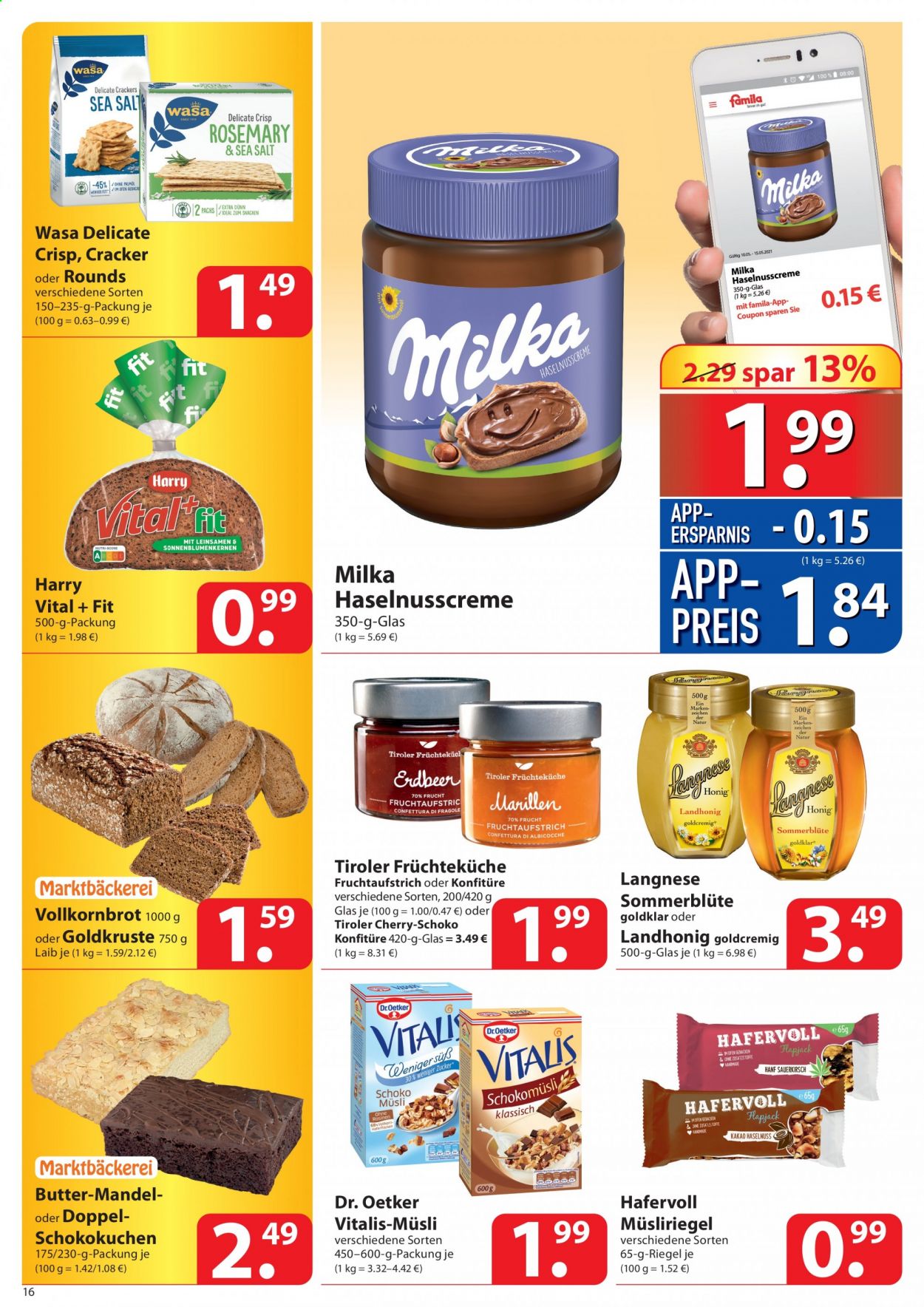 famila Prospekte  - 10.05.2021 - 15.05.2021. Seite 16