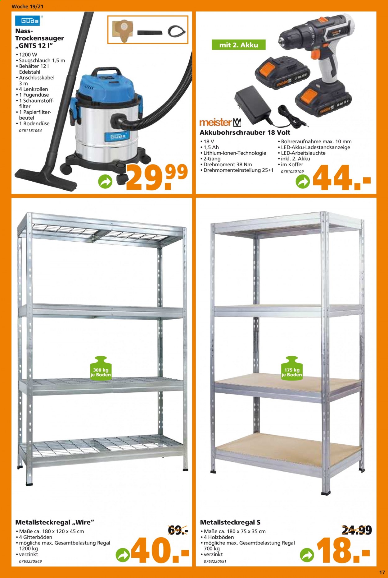 Globus Baumarkt Prospekte  - 10.05.2021 - 15.05.2021. Seite 17