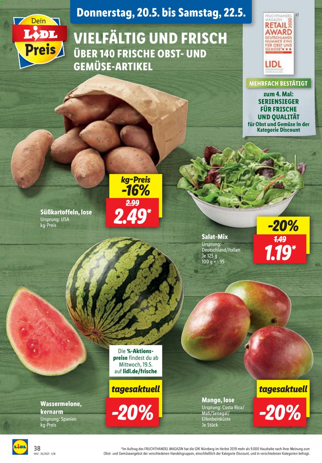 Lidl Prospekte  - 17.05.2021 - 22.05.2021. Seite 38