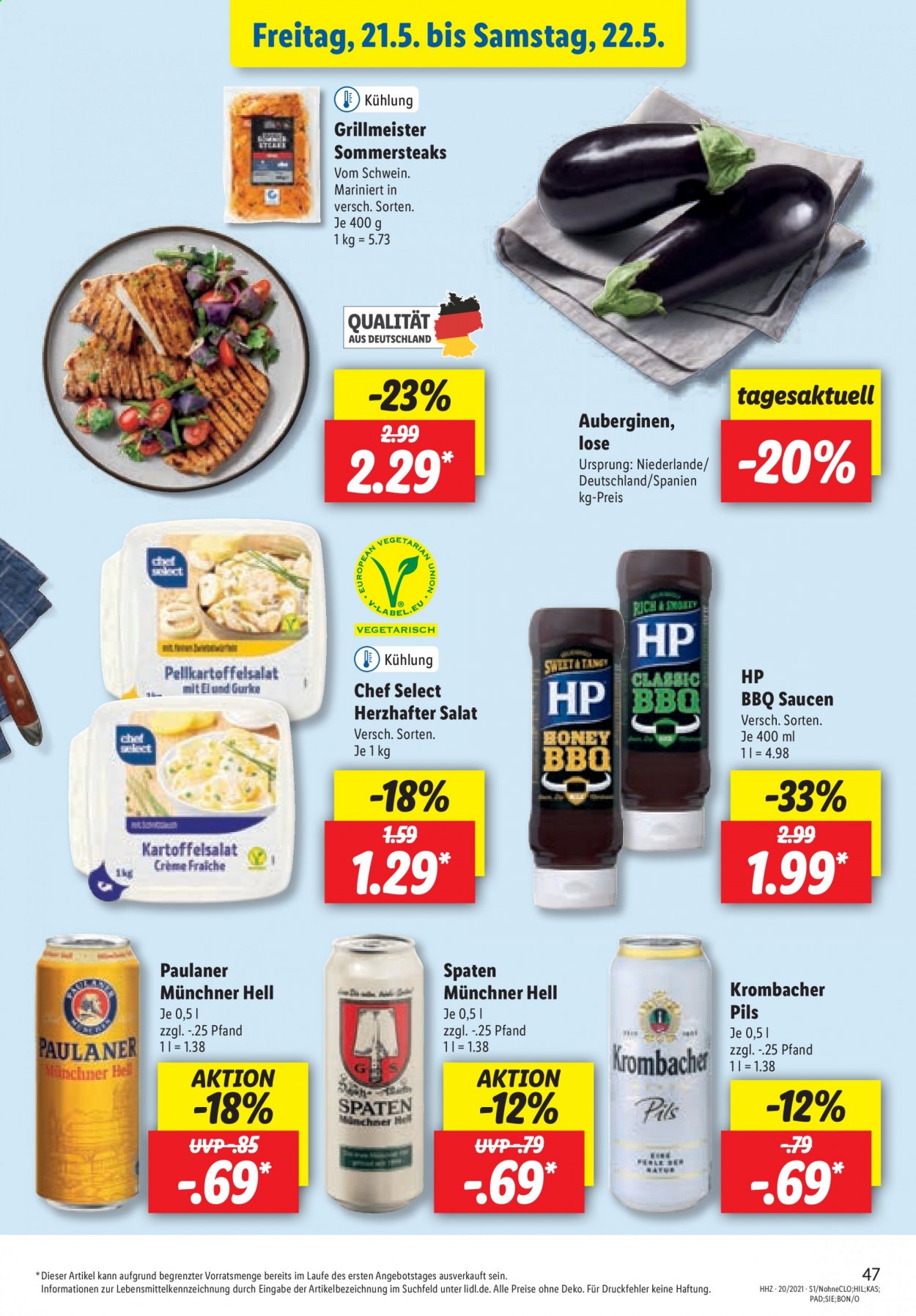 Lidl Prospekte  - 17.05.2021 - 22.05.2021. Seite 47