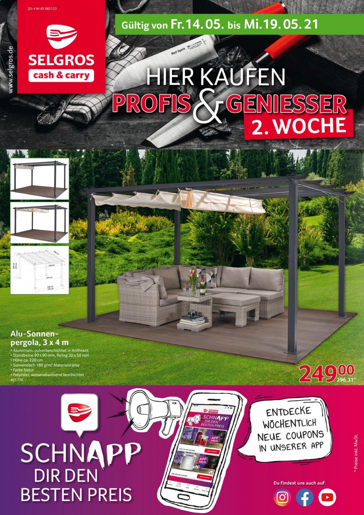 Selgros Prospekte  - 14.05.2021 - 19.05.2021. Seite 1