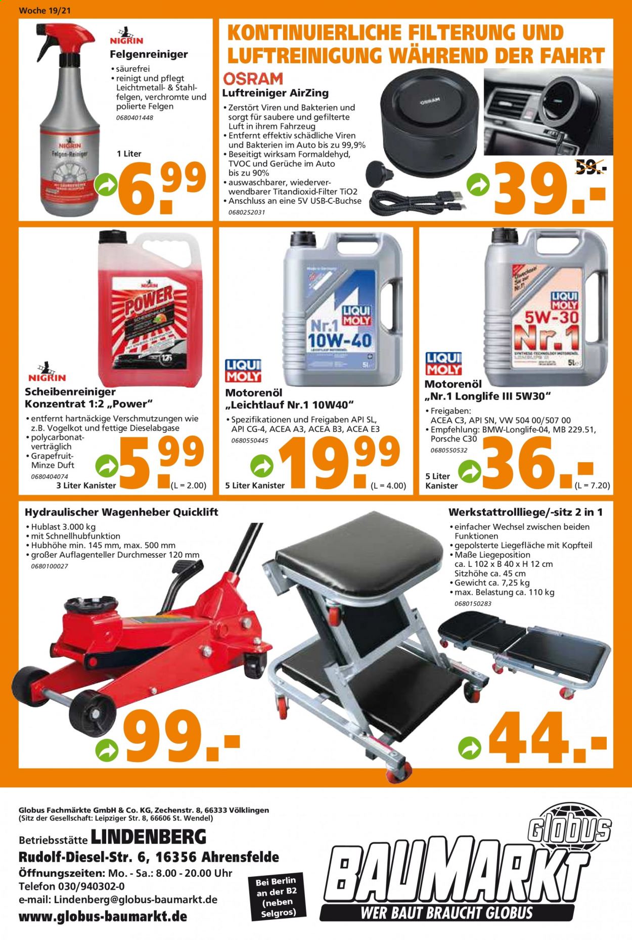 Globus Baumarkt Prospekte  - 10.05.2021 - 15.05.2021. Seite 20