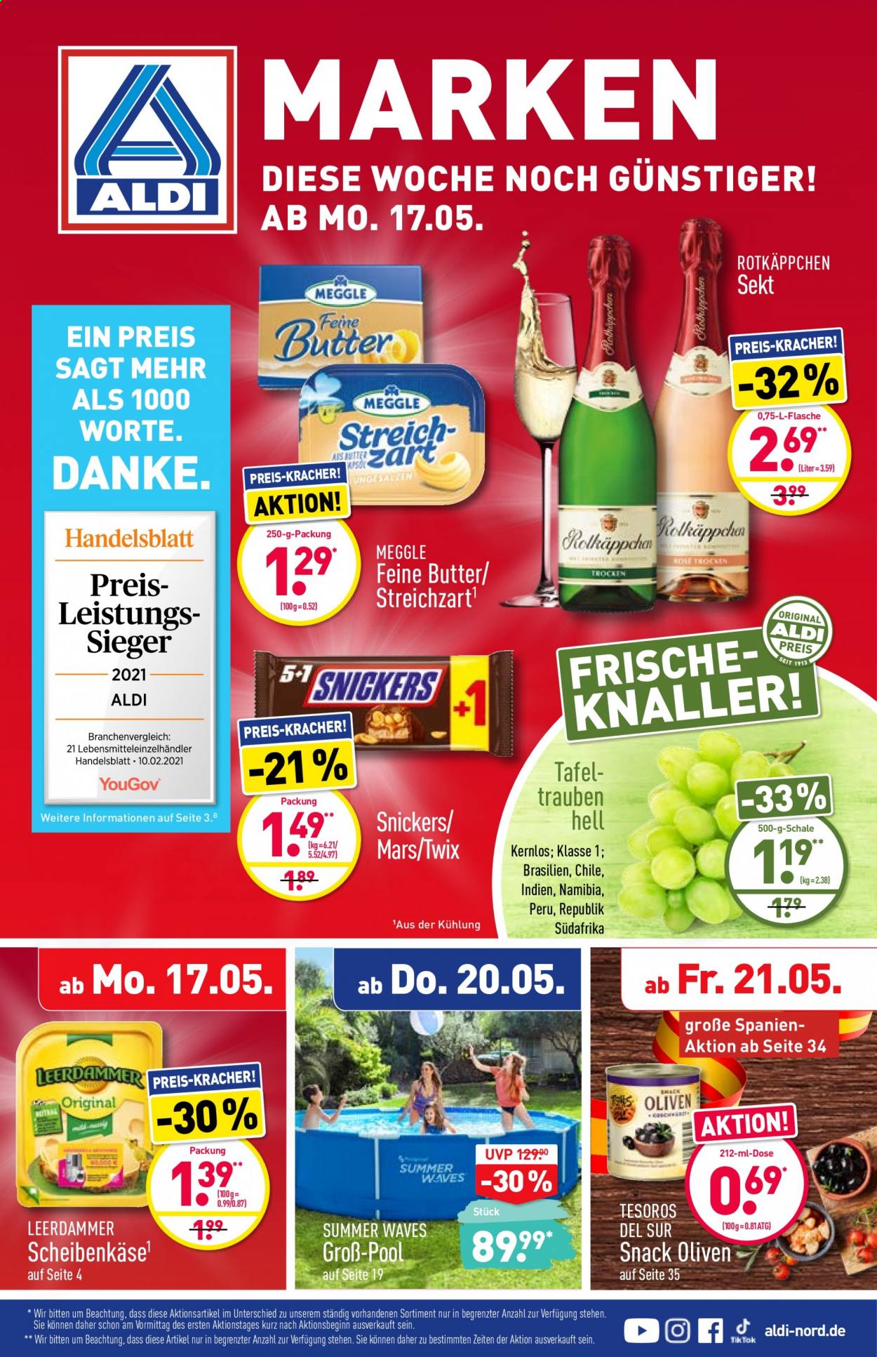 ALDI Nord Prospekte  - 17.05.2021 - 22.05.2021. Seite 1