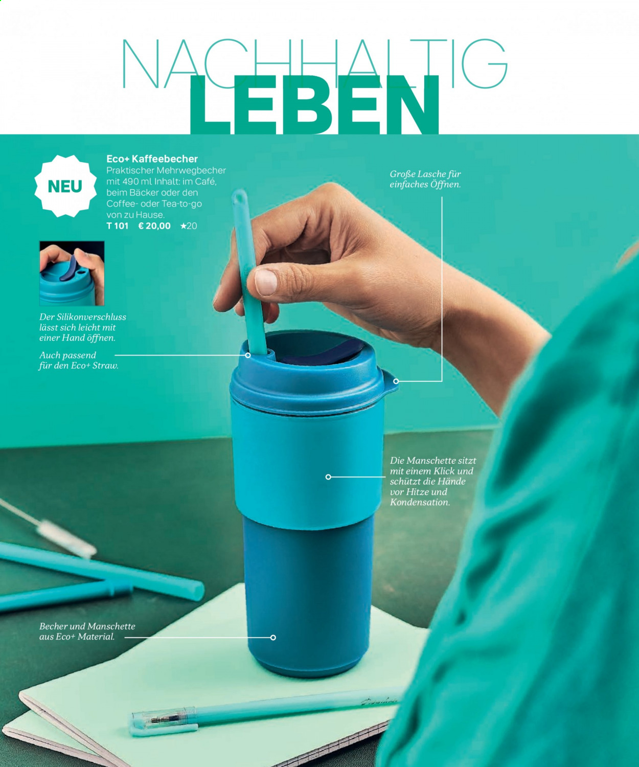 thumbnail - Prospekte Tupperware - Produkte in Aktion - Becher, Kaffeebecher. Seite 4.