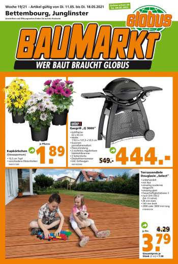Prospekte Globus Baumarkt - 11.5.2021 - 18.5.2021.