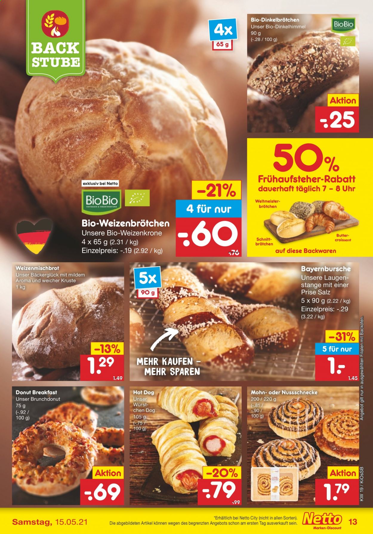 Netto Marken-Discount Prospekte  - 10.05.2021 - 15.05.2021. Seite 15