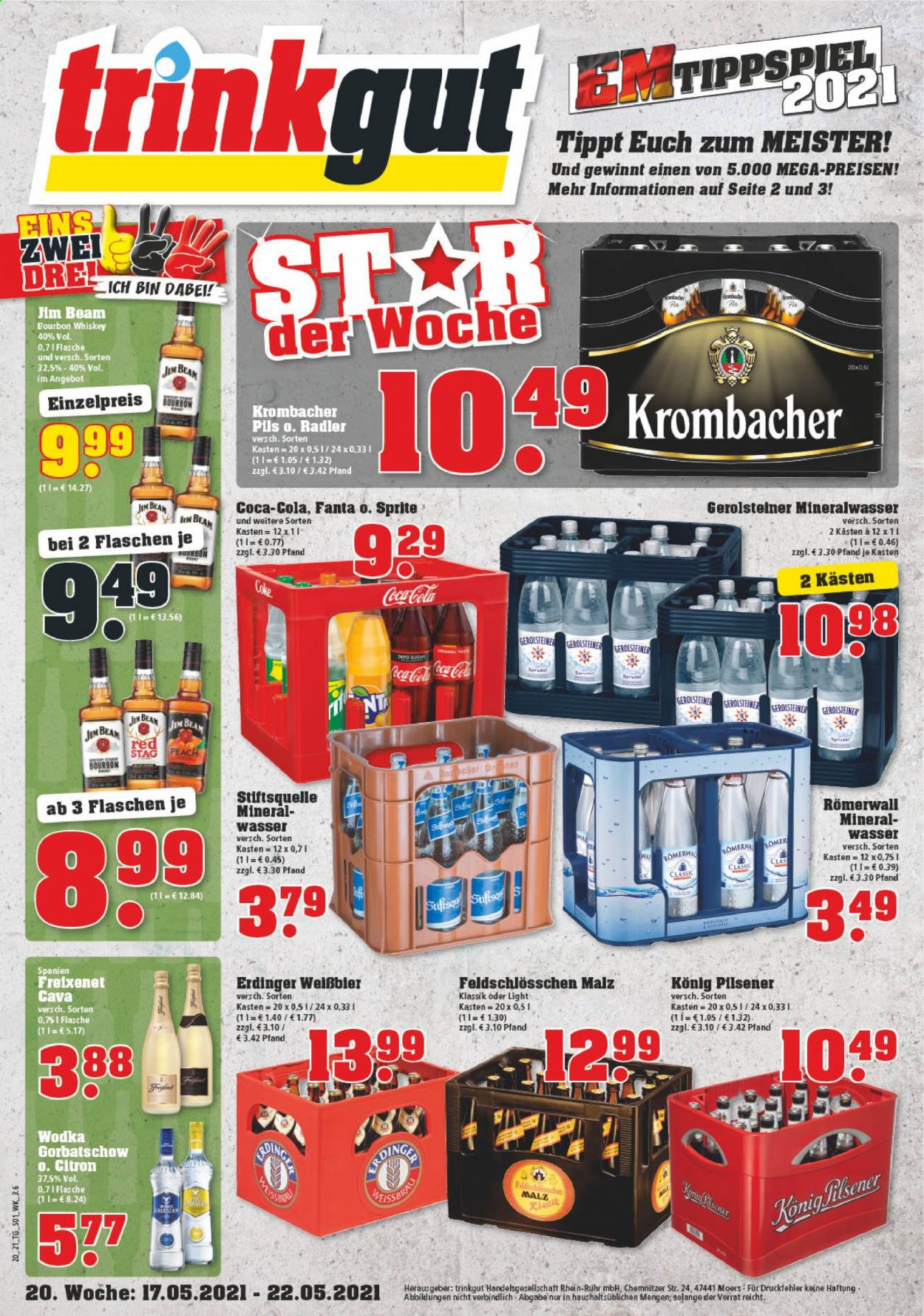 trinkgut Prospekte  - 17.05.2021 - 22.05.2021. Seite 1