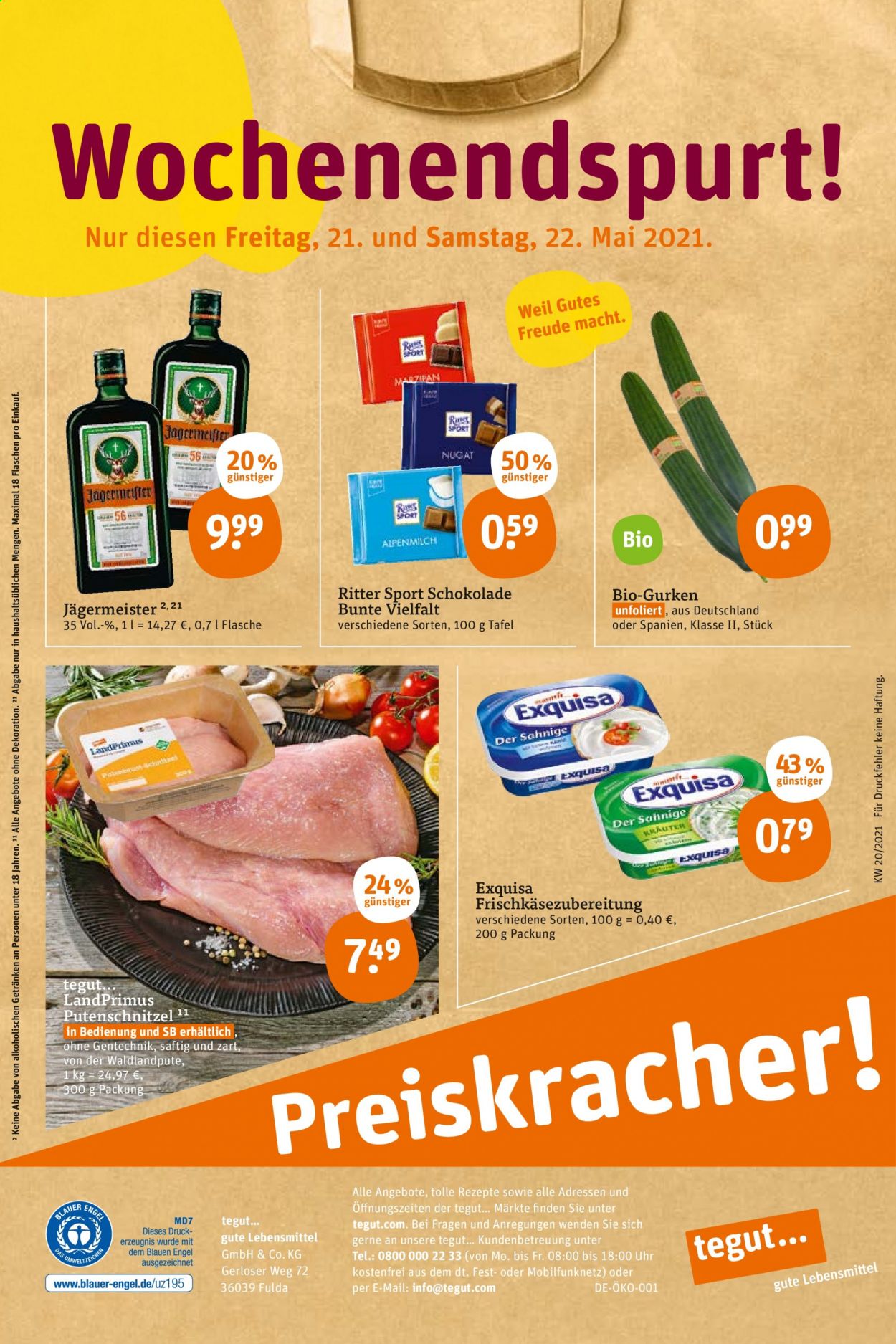 tegut... Prospekte  - 17.05.2021 - 22.05.2021. Seite 22