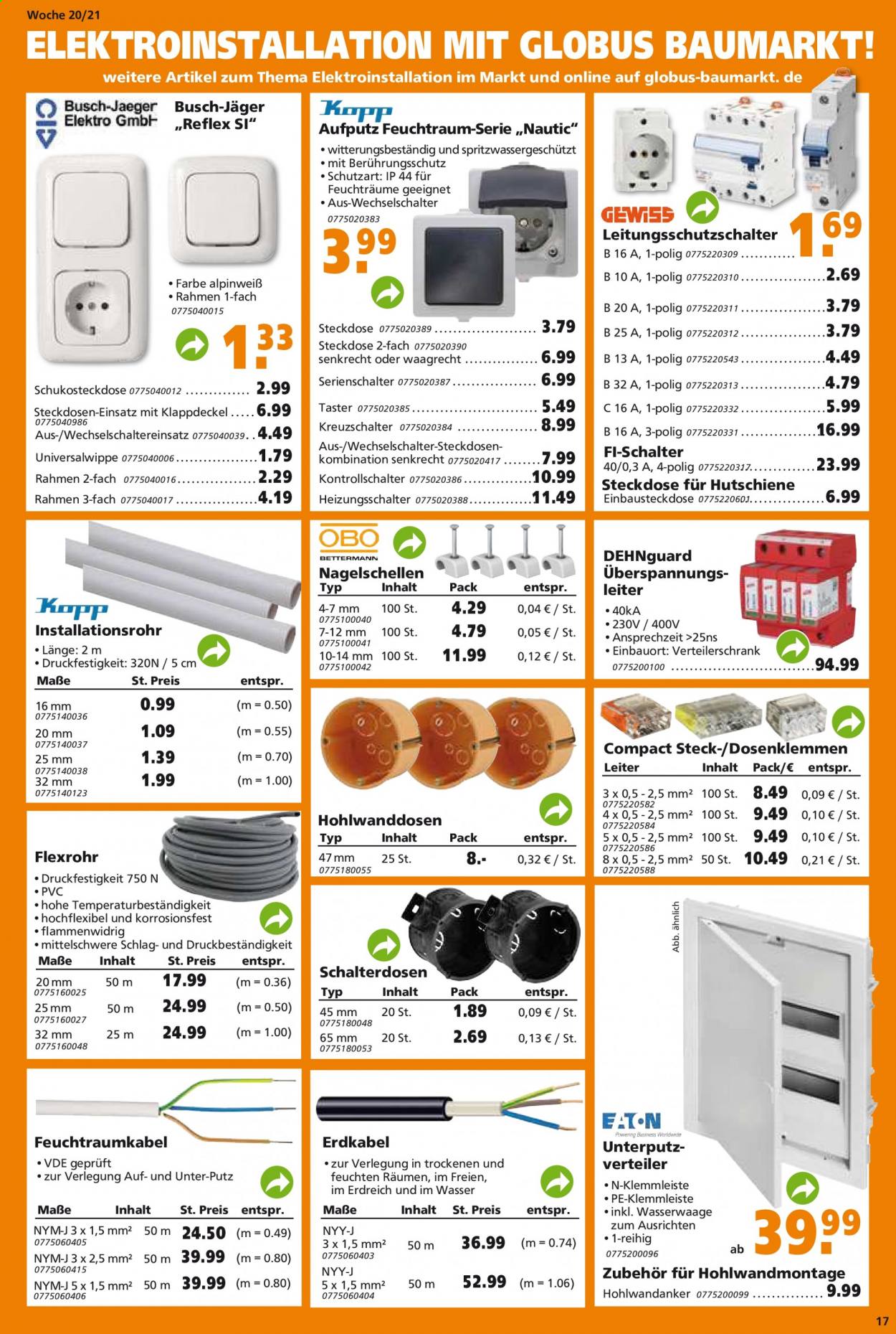 Globus Baumarkt Prospekte  - 17.05.2021 - 22.05.2021. Seite 17