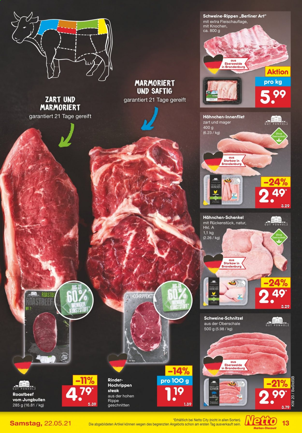 Netto Marken-Discount Prospekte  - 17.05.2021 - 22.05.2021. Seite 13