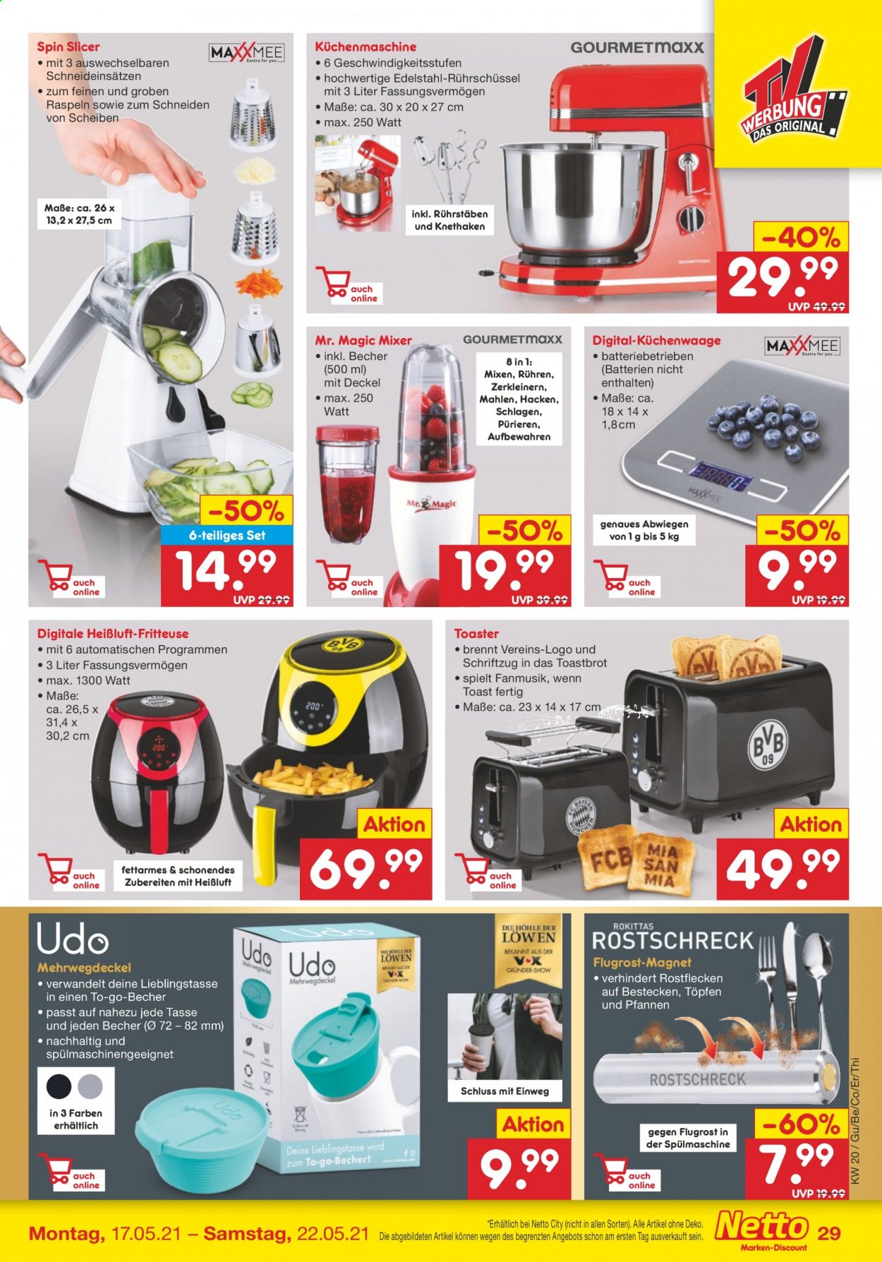 Netto Marken-Discount Prospekte  - 17.05.2021 - 22.05.2021. Seite 29