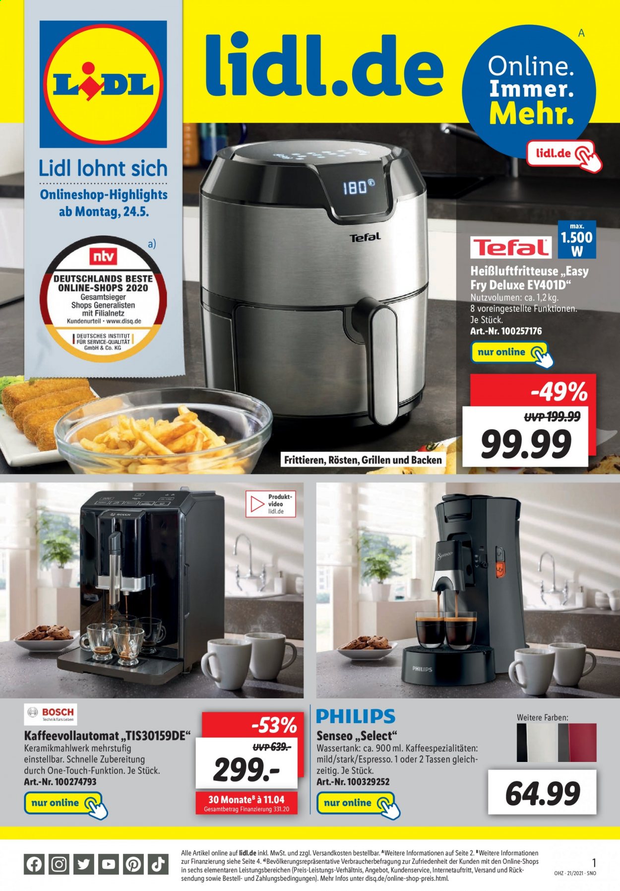 Lidl Prospekte  - 24.05.2021 - 30.05.2021. Seite 1