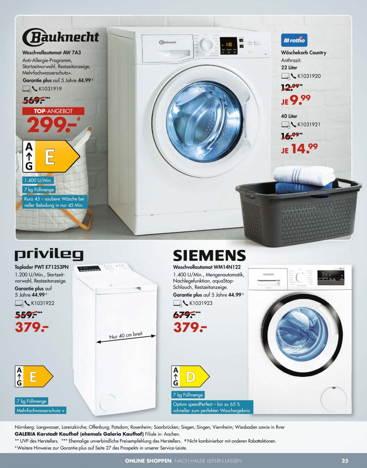 GALERIA Karstadt Kaufhof Prospekte  - 19.05.2021 - 25.05.2021. Seite 25
