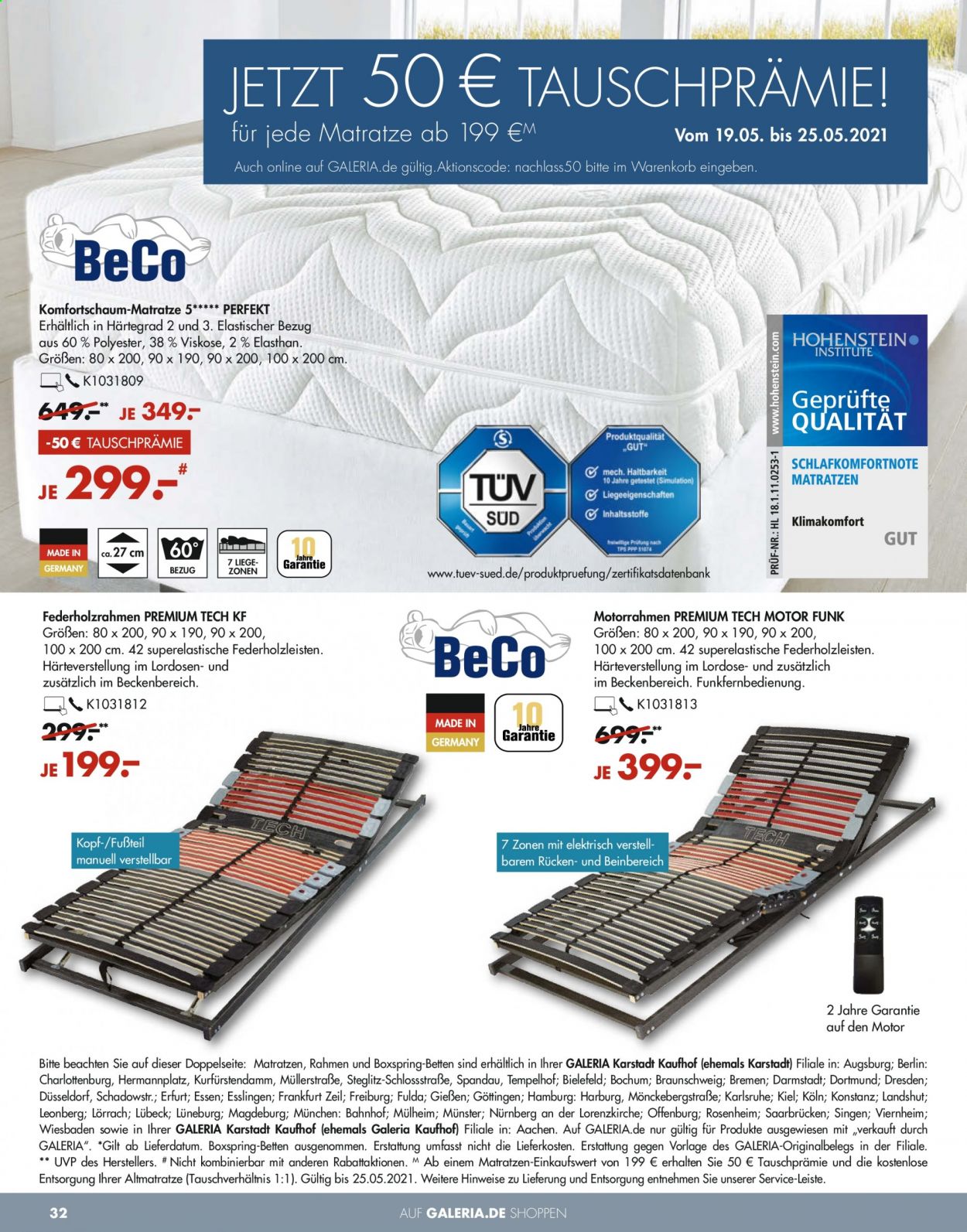 GALERIA Karstadt Kaufhof Prospekte  - 19.05.2021 - 25.05.2021. Seite 32