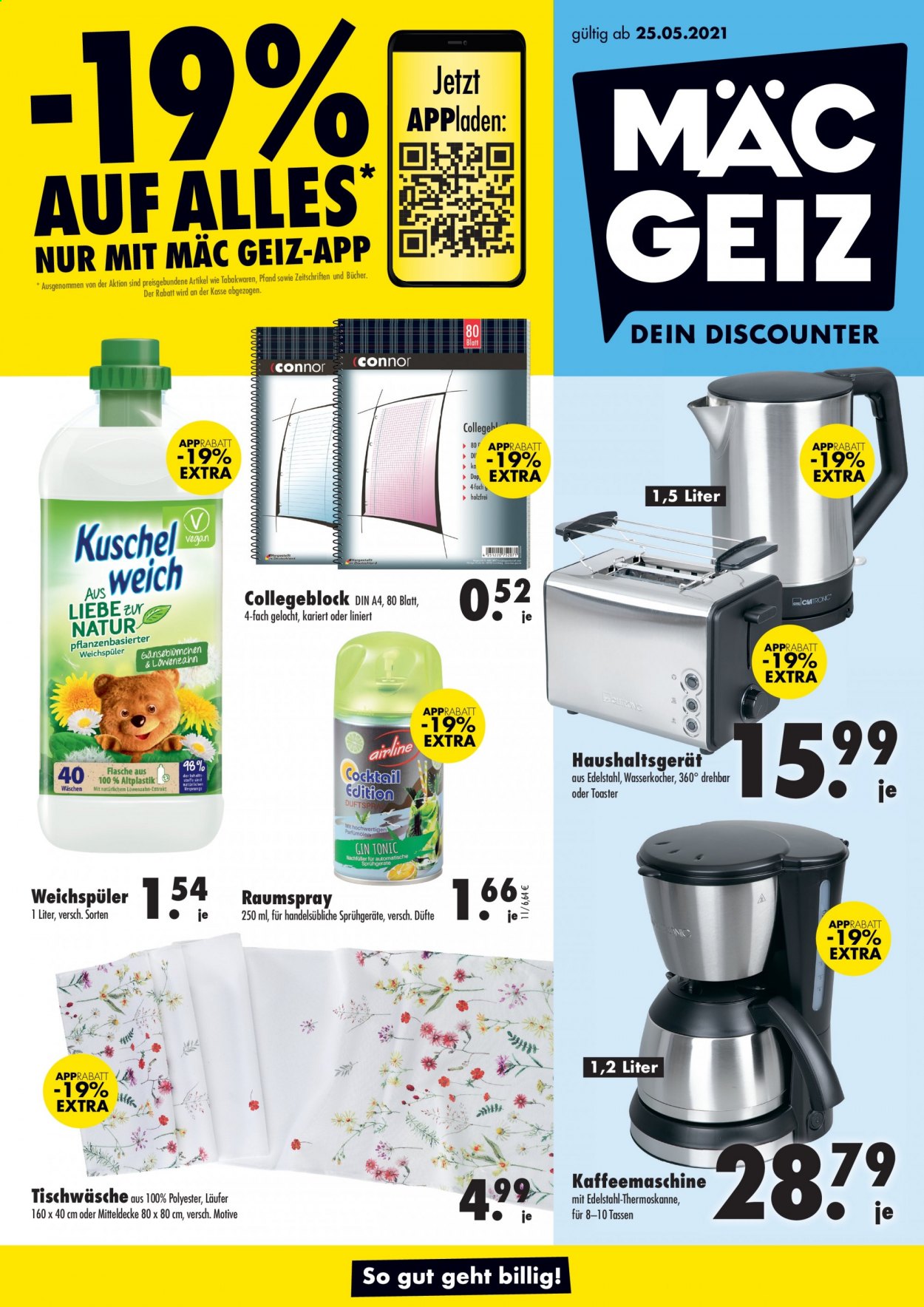 Mäc-Geiz Prospekte  - 25.05.2021 - 29.05.2021. Seite 1