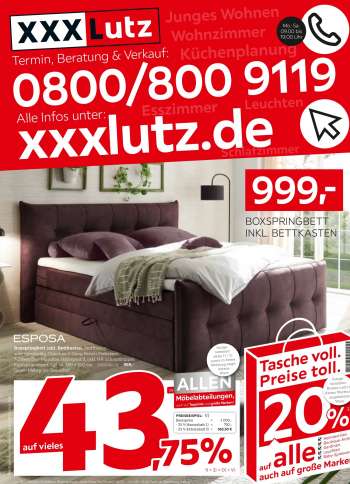 Prospekte XXXLutz - 20.5.2021 - 30.5.2021.