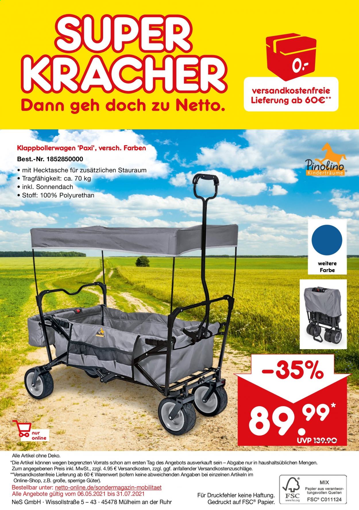Netto Marken-Discount Prospekte  - 6.05.2021 - 31.07.2021. Seite 12