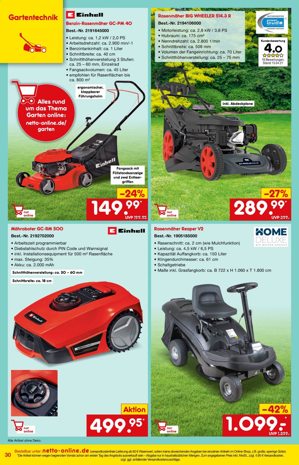 Netto Marken-Discount Prospekte  - 1.05.2021 - 31.05.2021. Seite 30