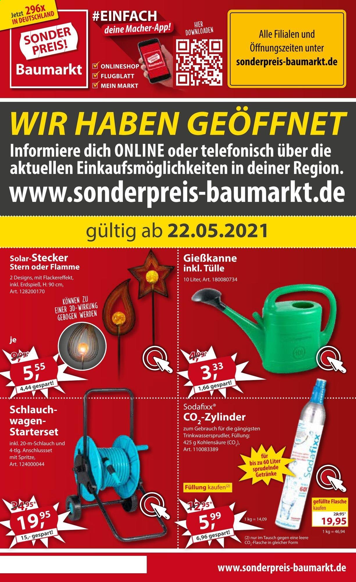 thumbnail - Prospekte Sonderpreis-Baumarkt - 22.05.2021 - 28.05.2021 - Produkte in Aktion - Gießkanne. Seite 1.