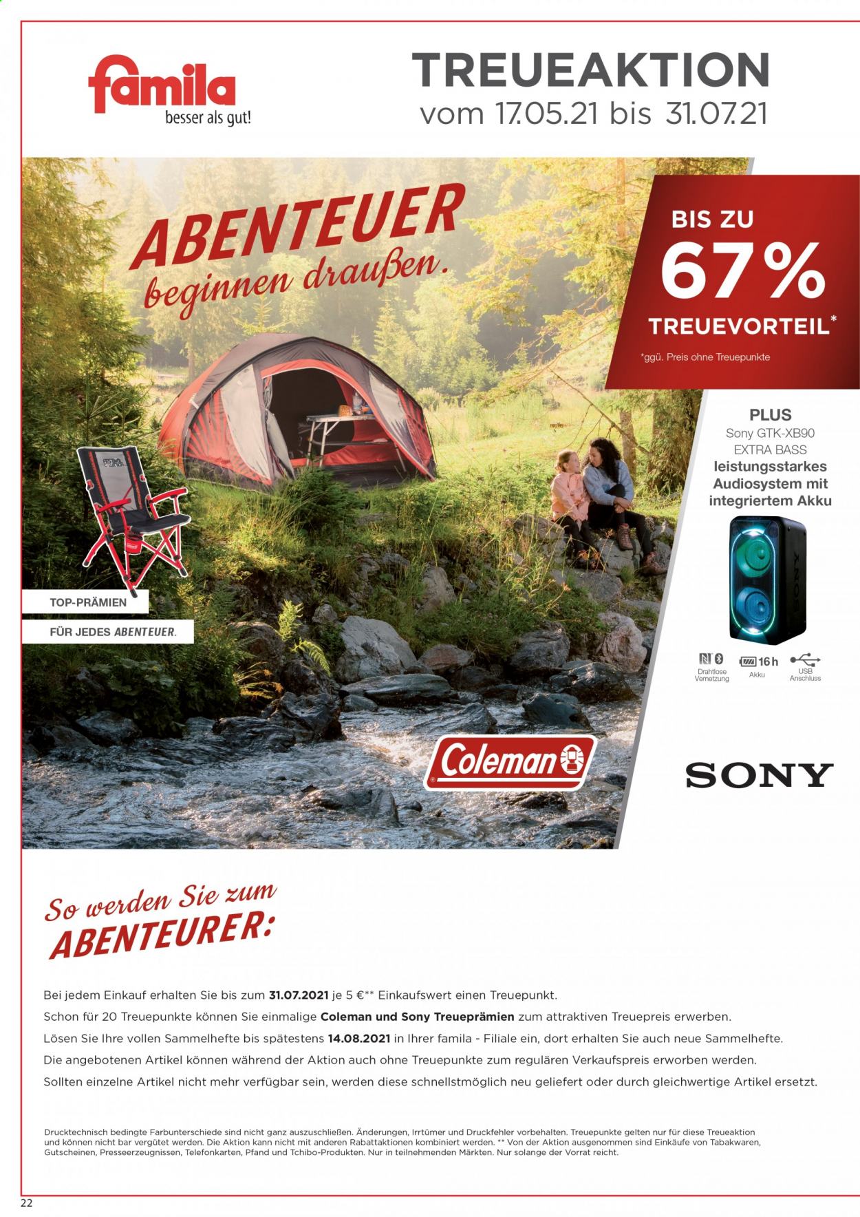 famila Prospekte  - 25.05.2021 - 29.05.2021. Seite 22