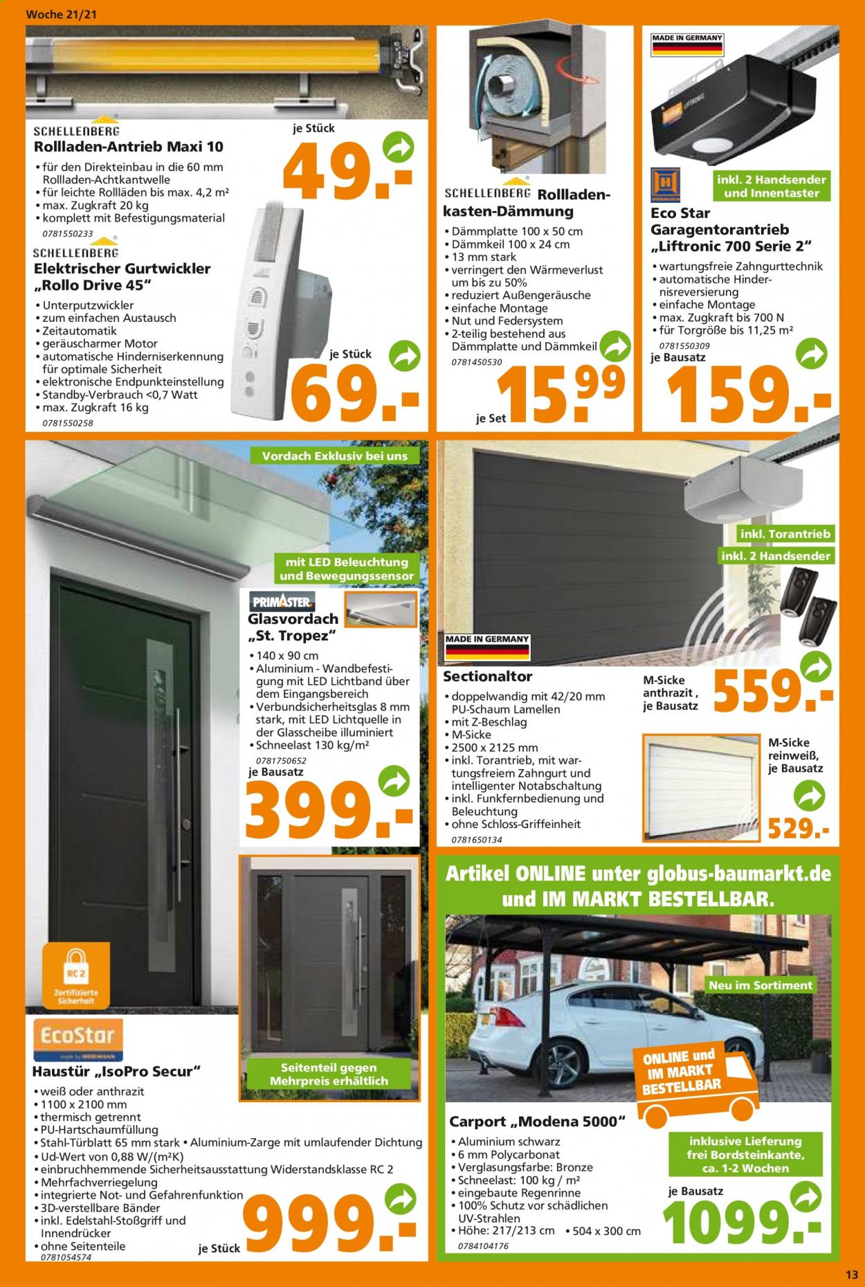 Globus Baumarkt Prospekte  - 25.05.2021 - 29.05.2021. Seite 13