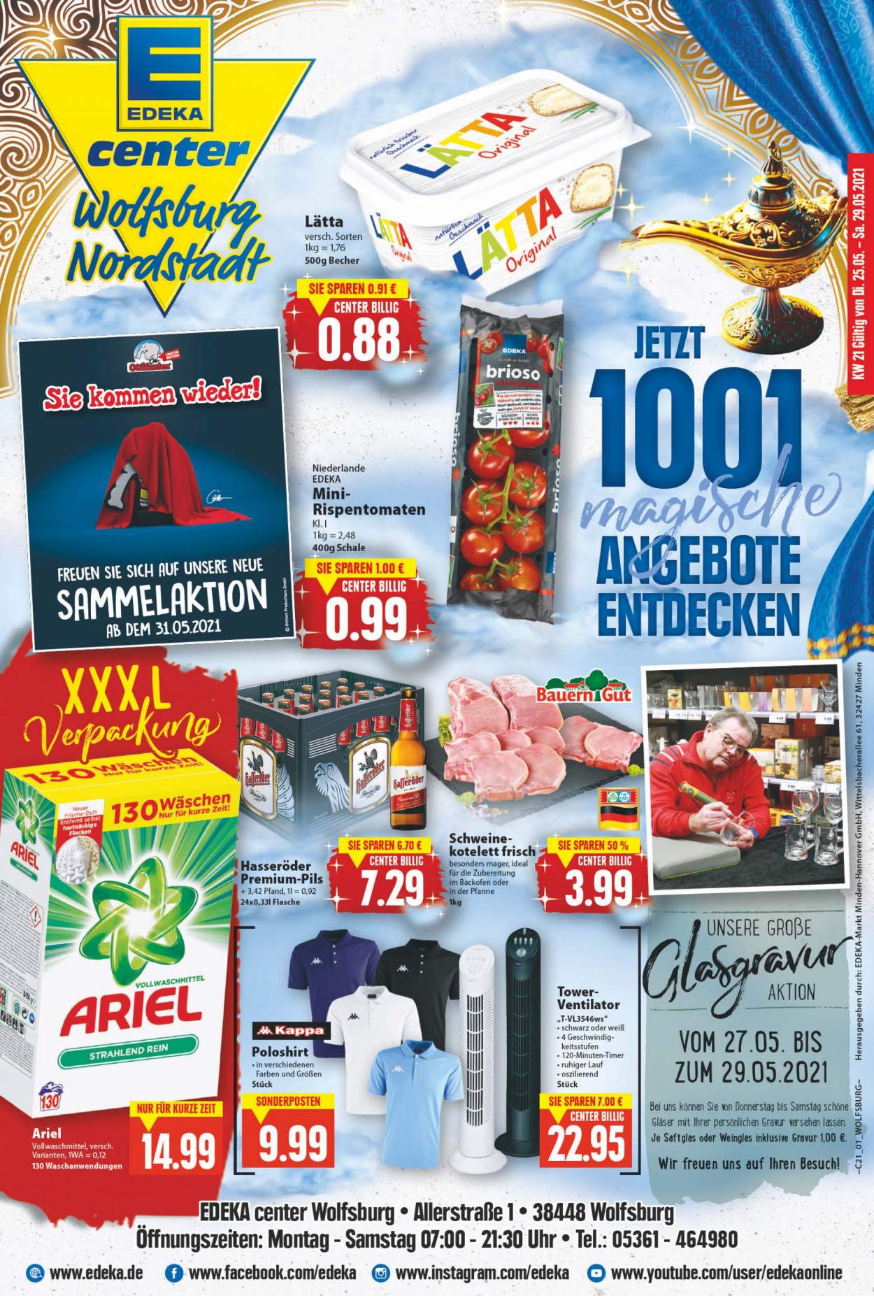 Edeka Prospekte  - 25.05.2021 - 29.05.2021. Seite 1