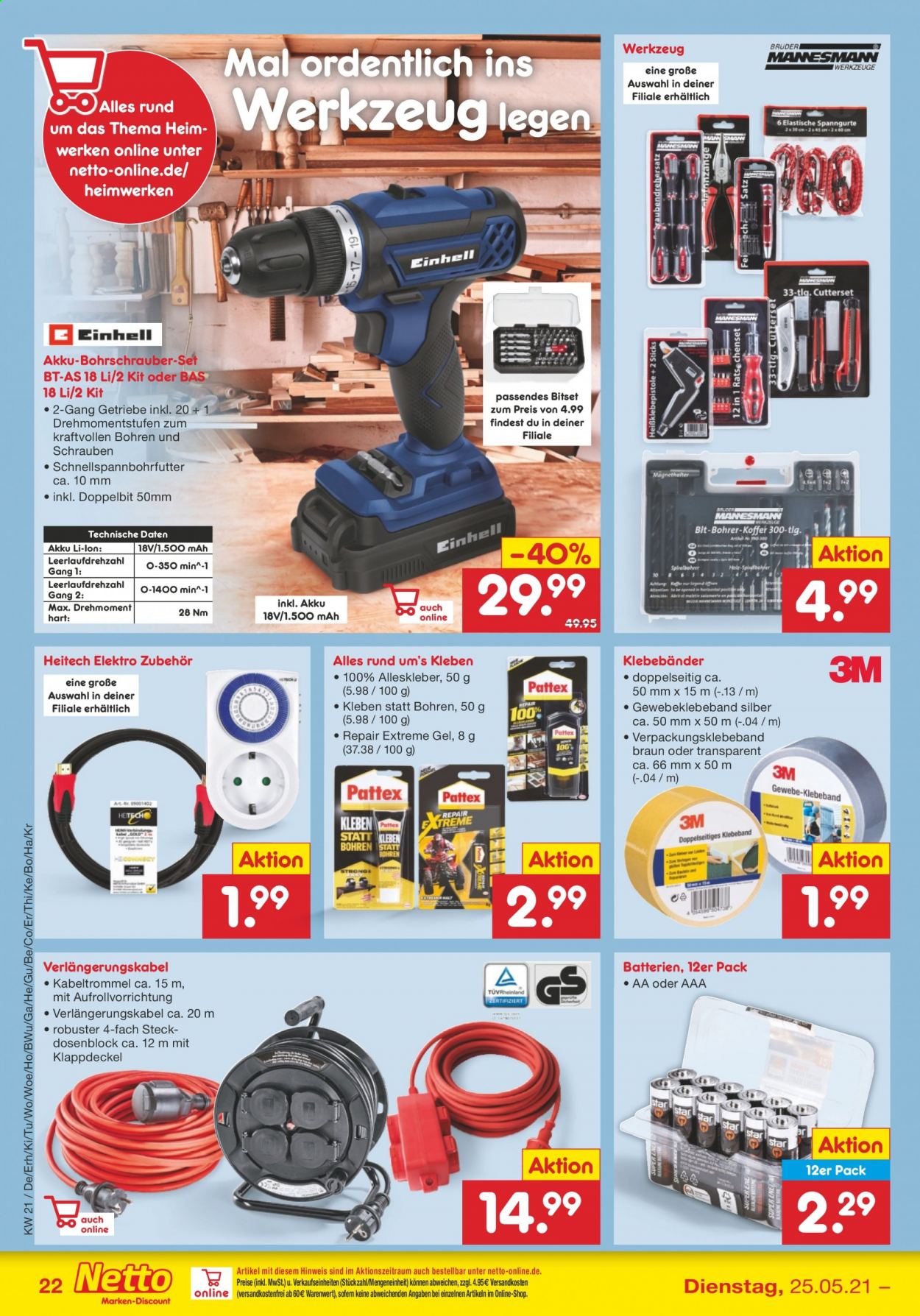 Netto Marken-Discount Prospekte  - 25.05.2021 - 29.05.2021. Seite 22