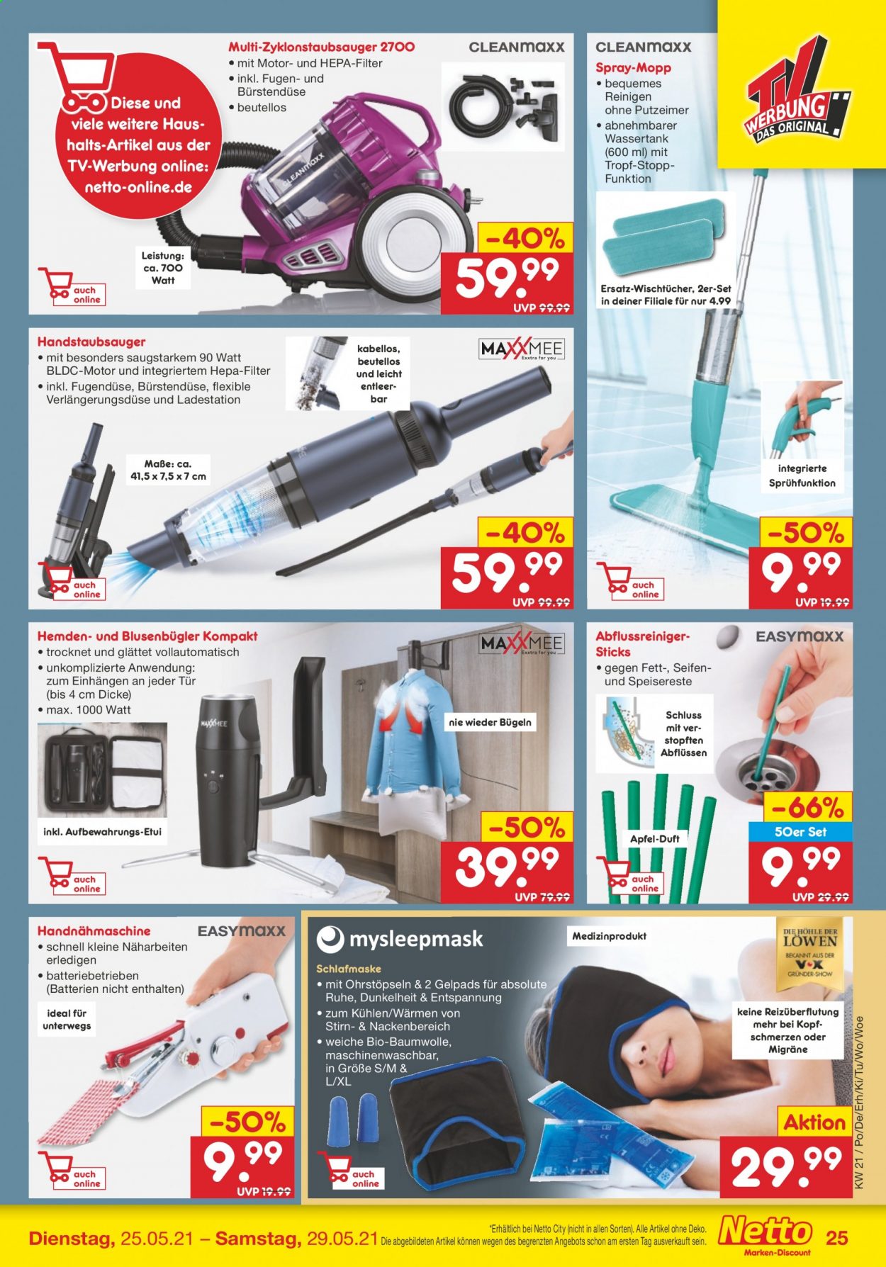 Netto Marken-Discount Prospekte  - 25.05.2021 - 29.05.2021. Seite 25